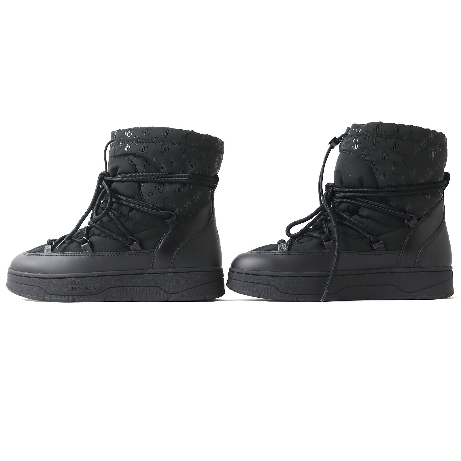 Jimmy Choo WANAKA Leather Snow Boots Black