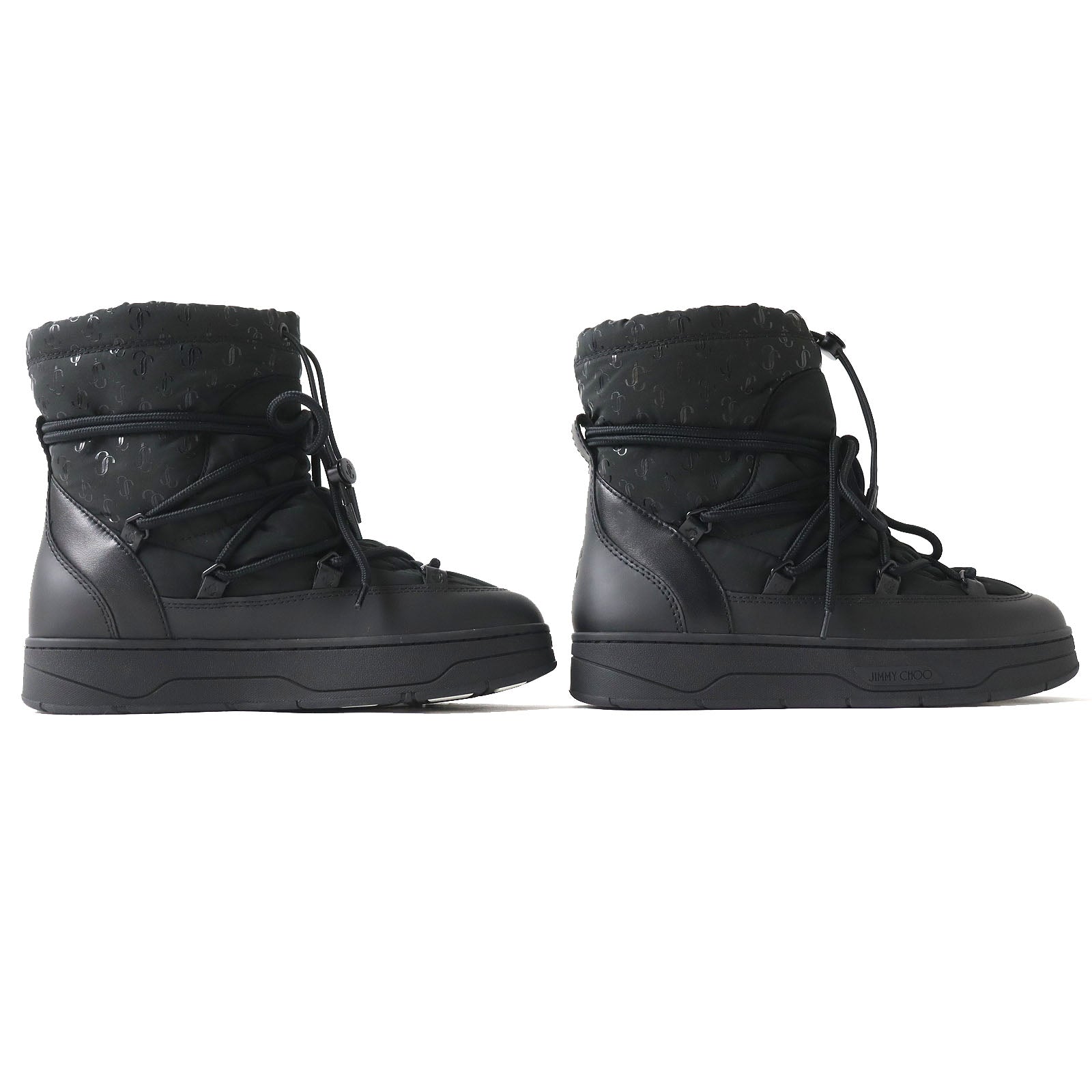 Jimmy Choo WANAKA Leather Snow Boots Black