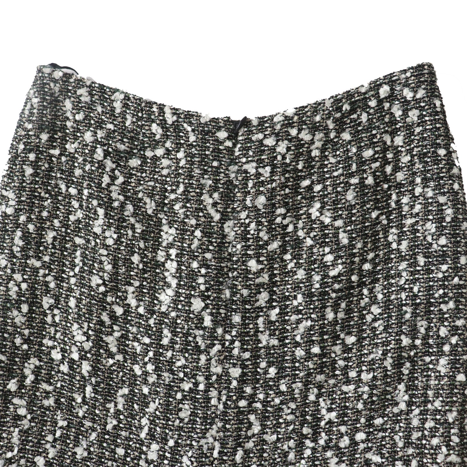 Chanel Tweed Skirt with COCO Mark, Multi, Size 38