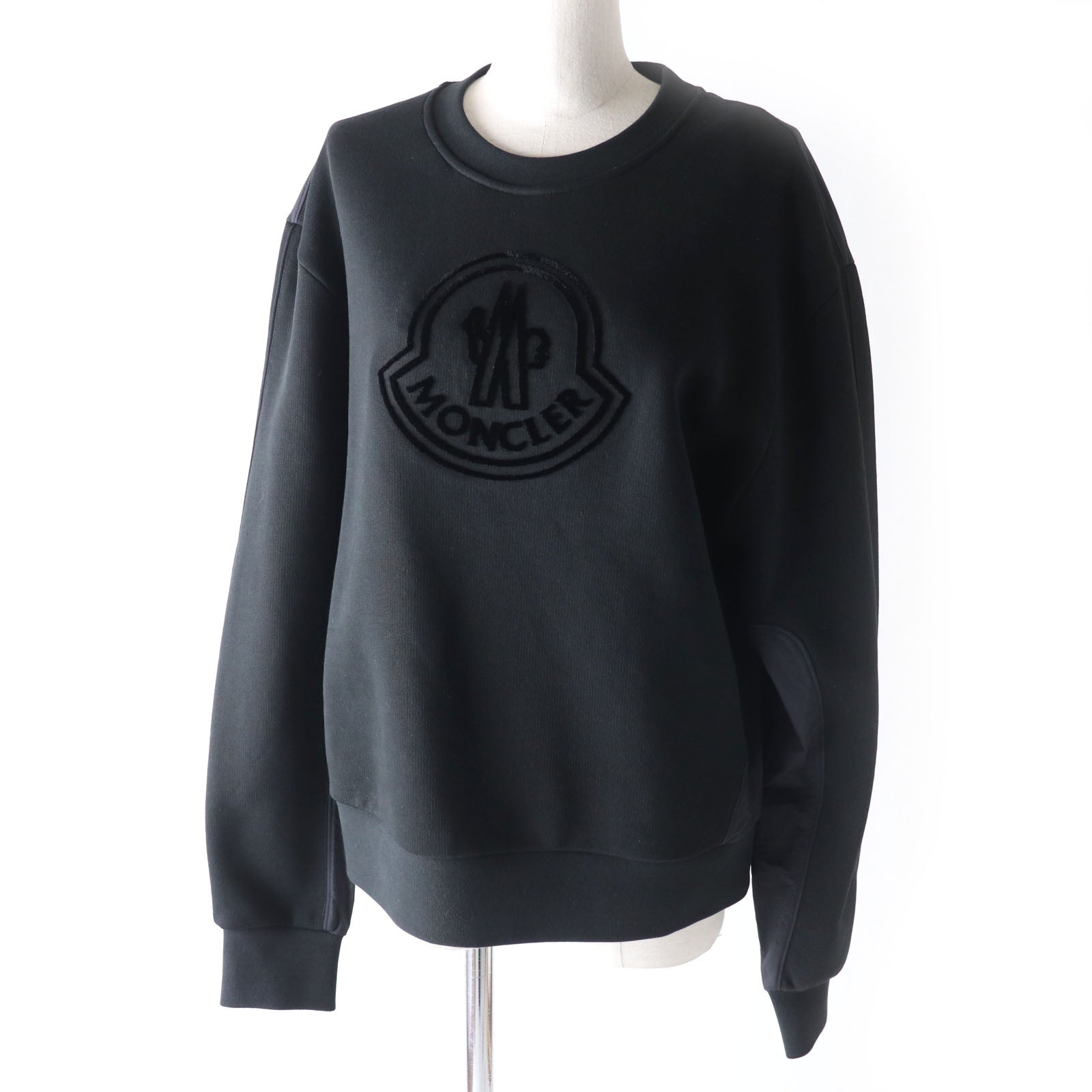 Moncler Cotton Logo Sweatshirt Black M