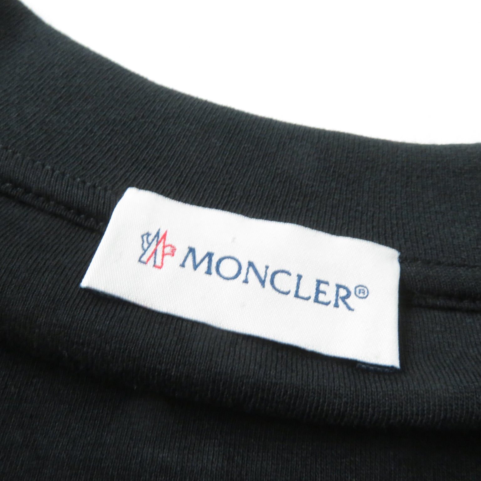 Moncler Cotton Logo Sweatshirt Black M