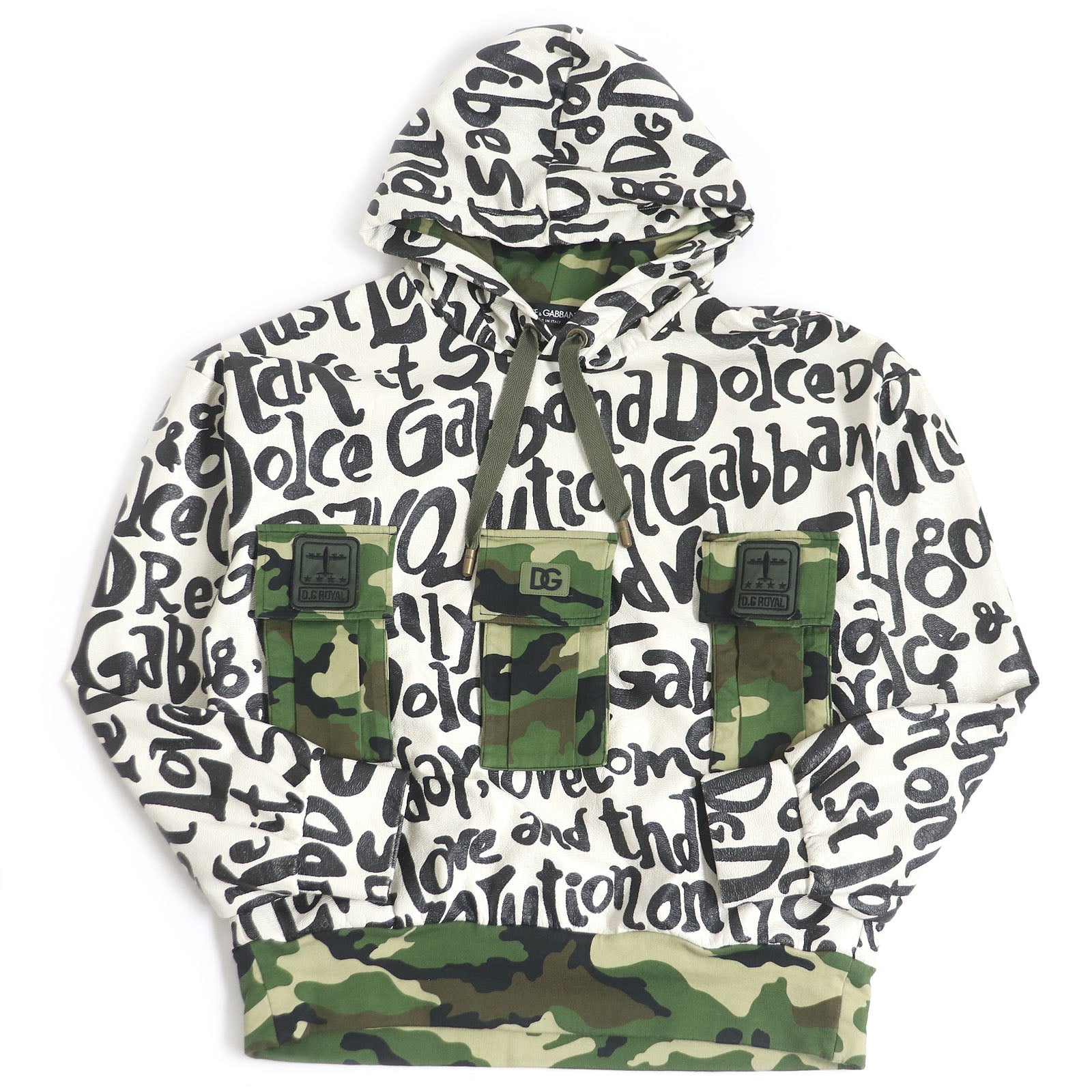 Dolce & Gabbana Camouflage Print Hoodie & Pants Set