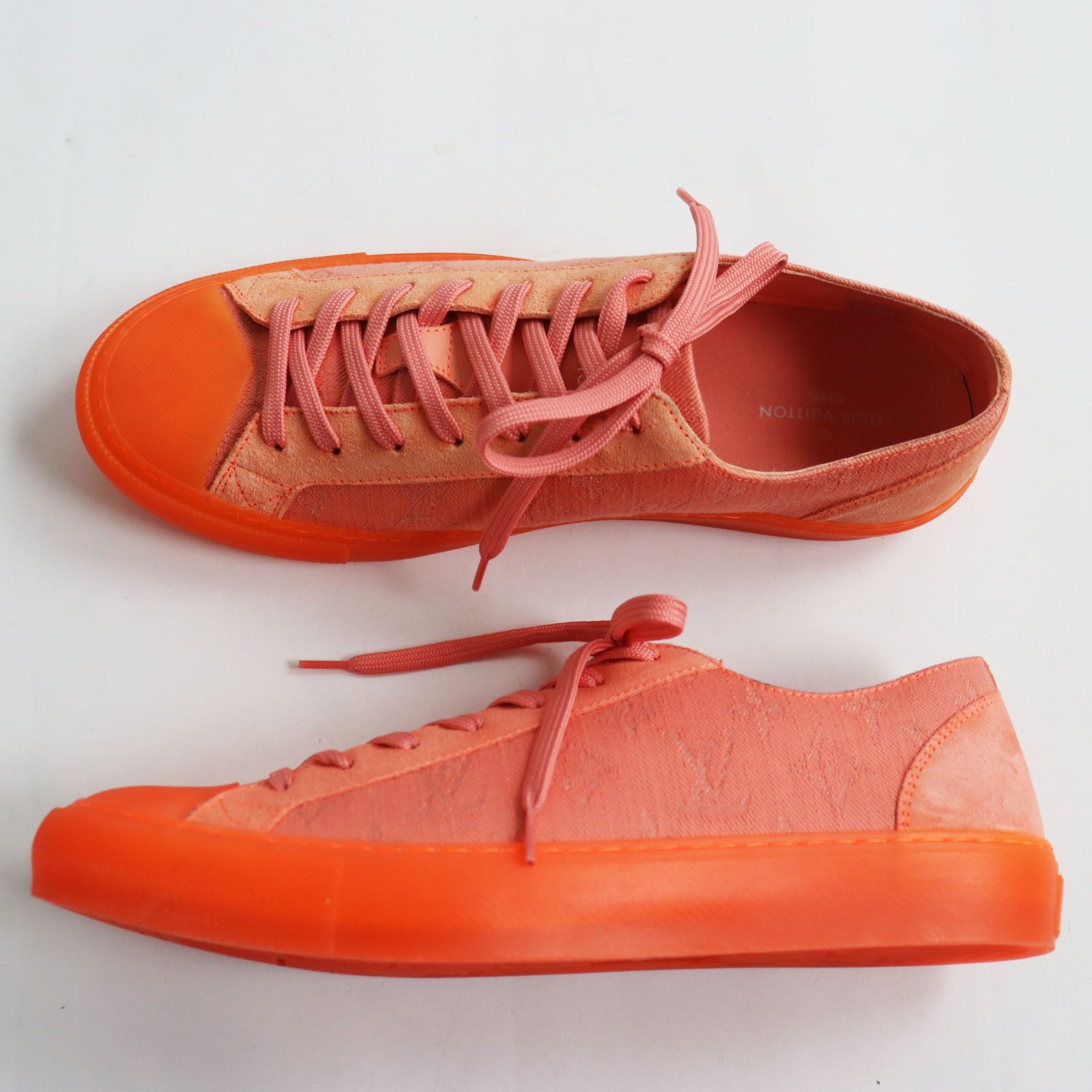 Louis Vuitton Monogram Canvas Sneakers Orange