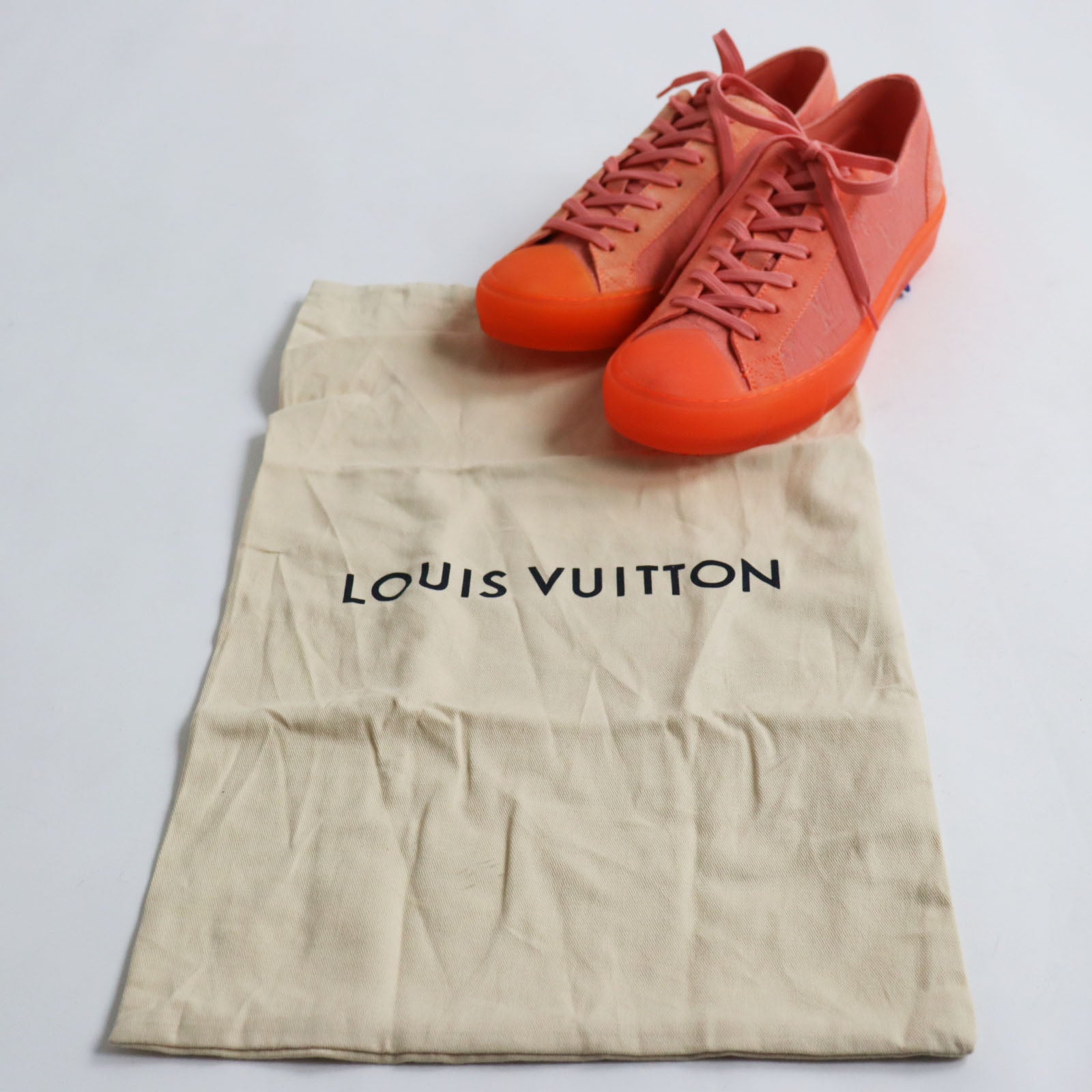 Louis Vuitton Monogram Canvas Sneakers Orange