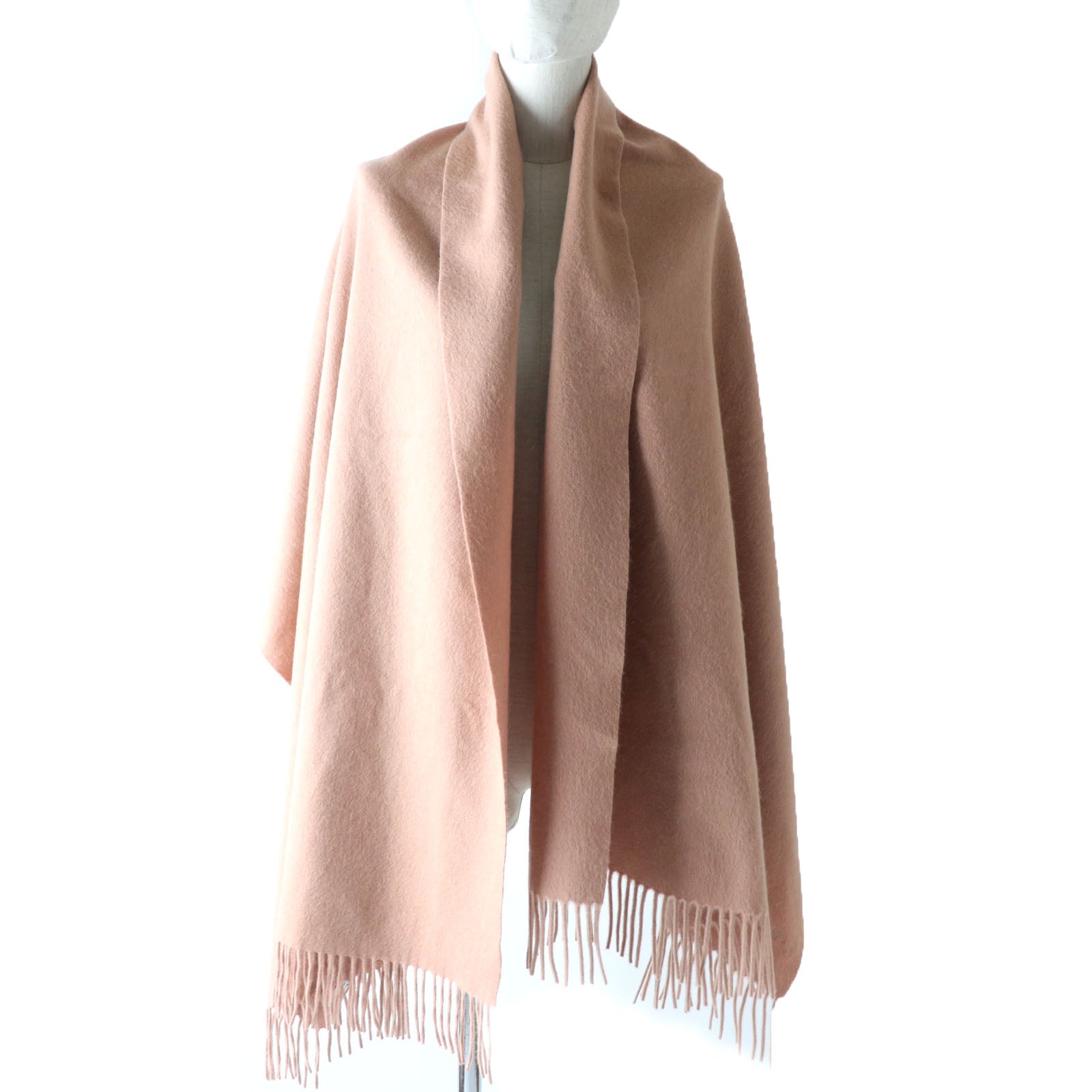 Max Mara Baby Camel Hair Shawl with Embroidered Logo