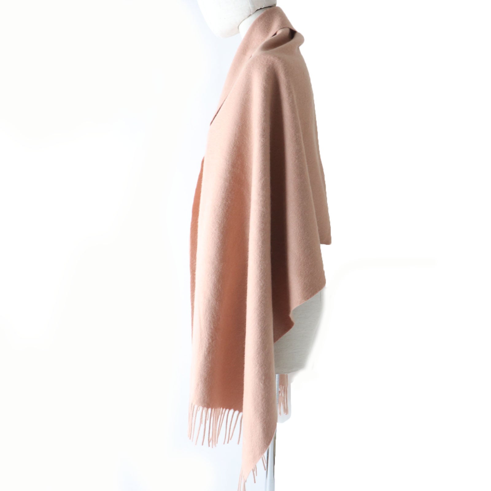 Max Mara Baby Camel Hair Shawl with Embroidered Logo