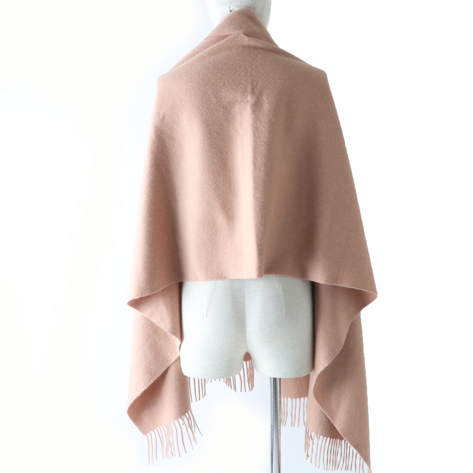 Max Mara Baby Camel Hair Shawl with Embroidered Logo