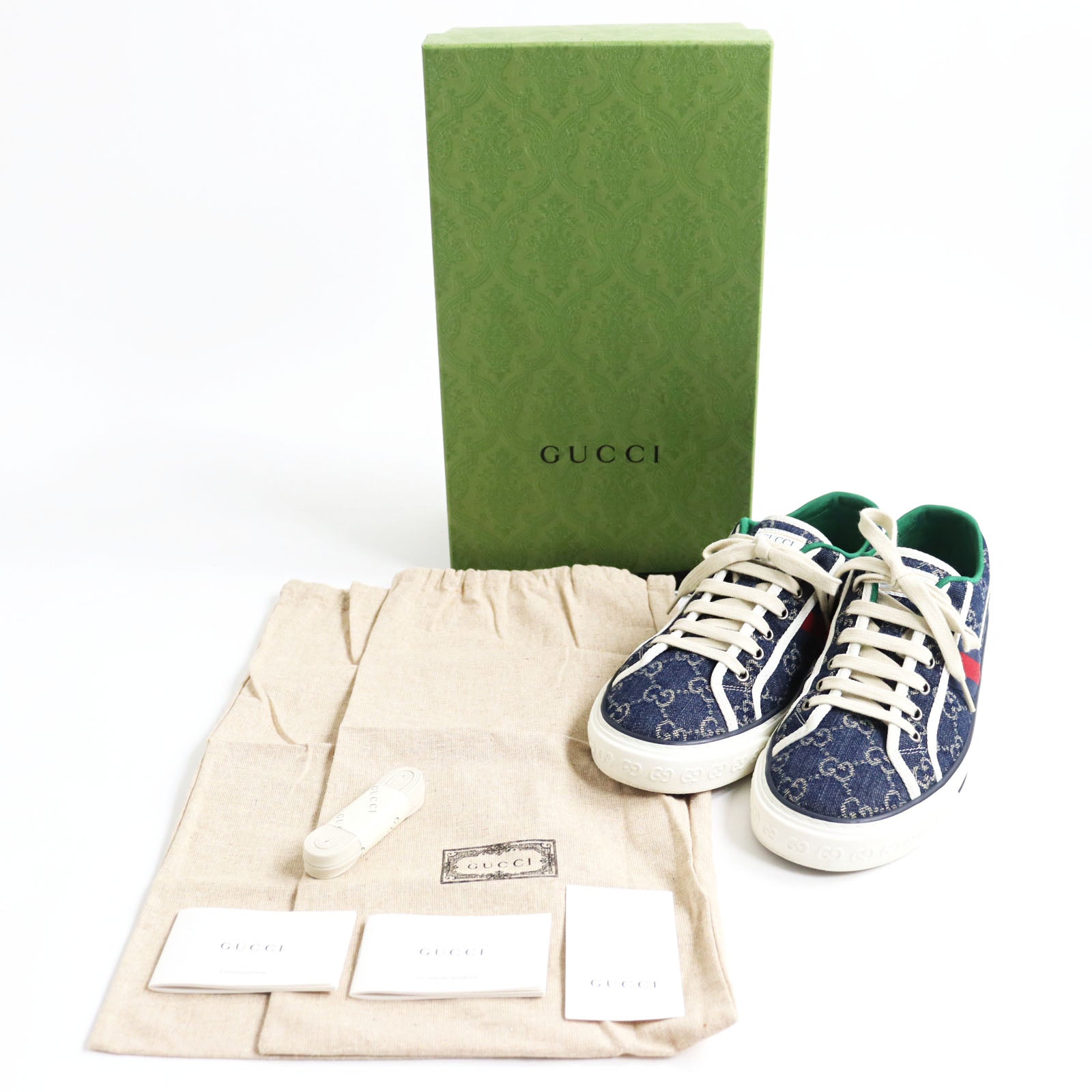 Gucci Tennis 1977 GG Canvas Sneakers 7.5