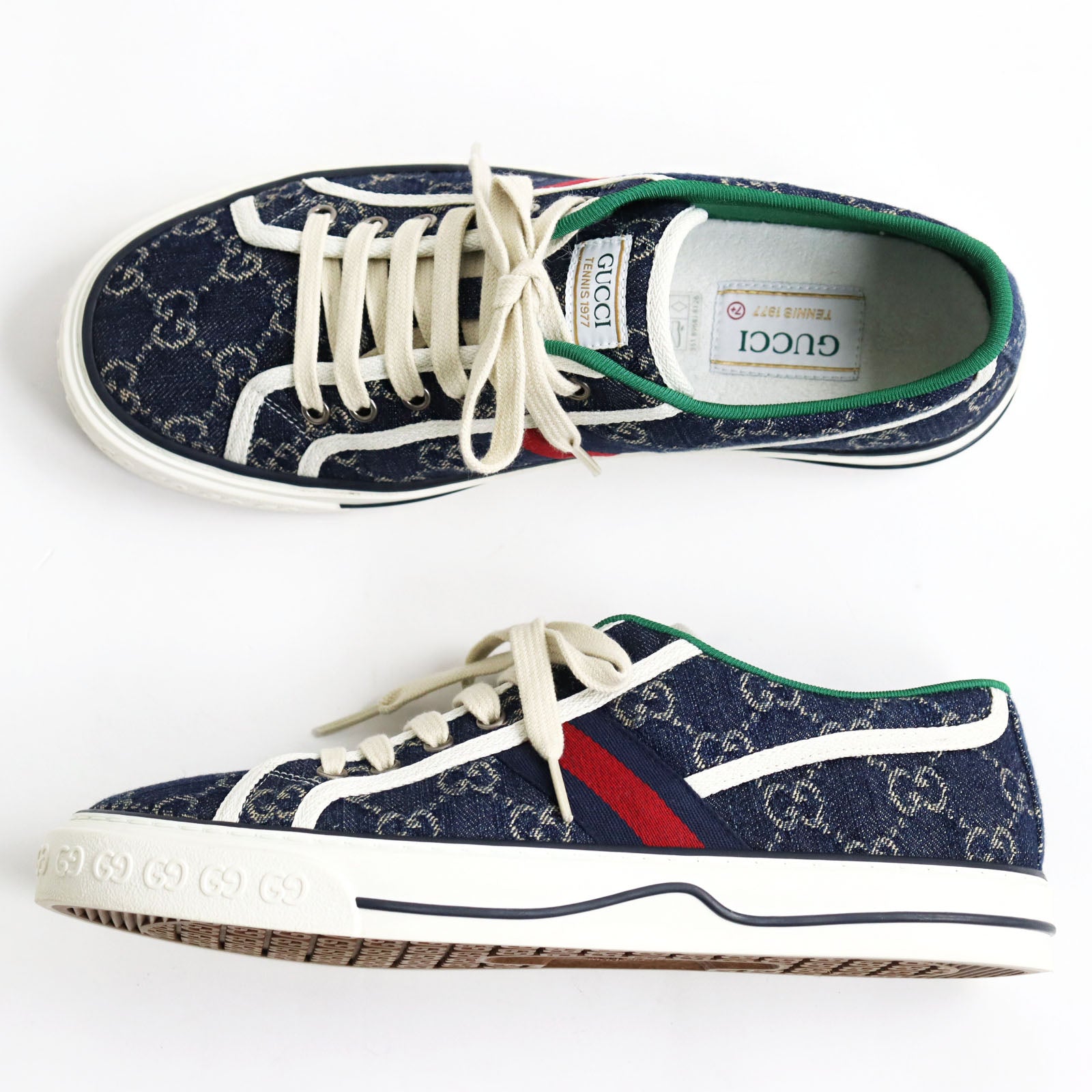 Gucci Tennis 1977 GG Canvas Sneakers 7.5