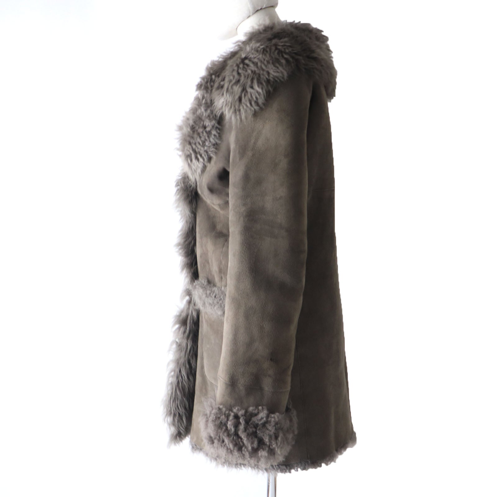 Lamb Leather Genuine Fur Coat Women