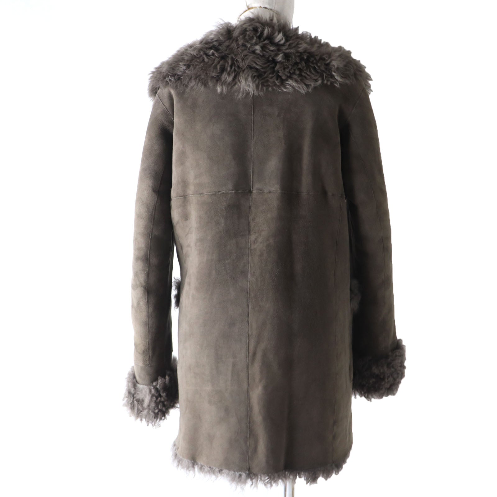 Lamb Leather Genuine Fur Coat Women