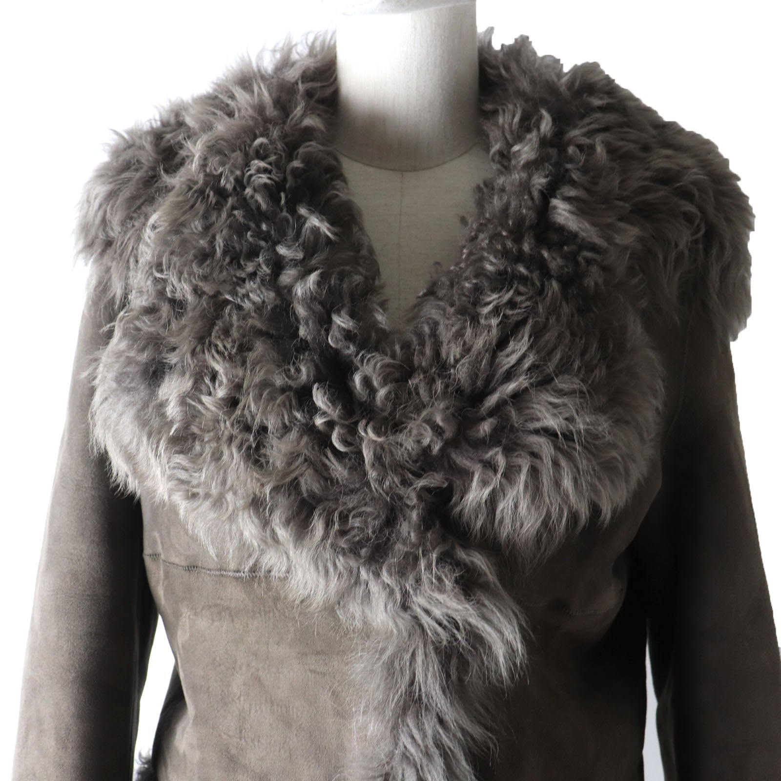 Lamb Leather Genuine Fur Coat Women