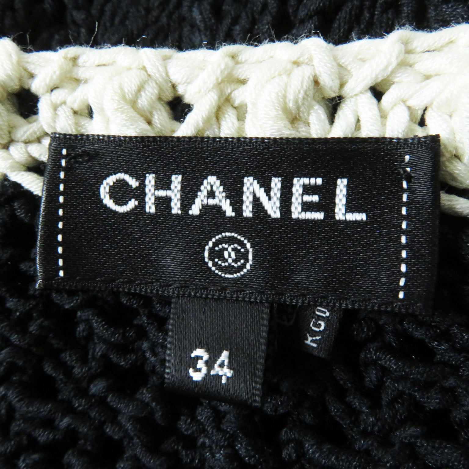 Chanel Silk Cotton COCO Mark Button Dress