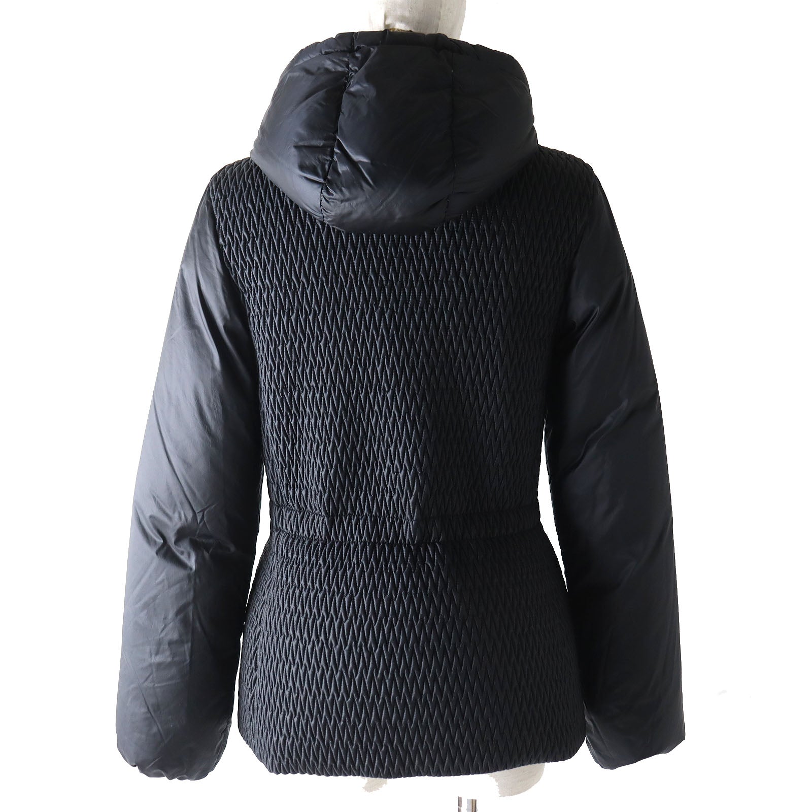 Moncler CESTREDE Nylon Logo Hoodie Down Jacket Women