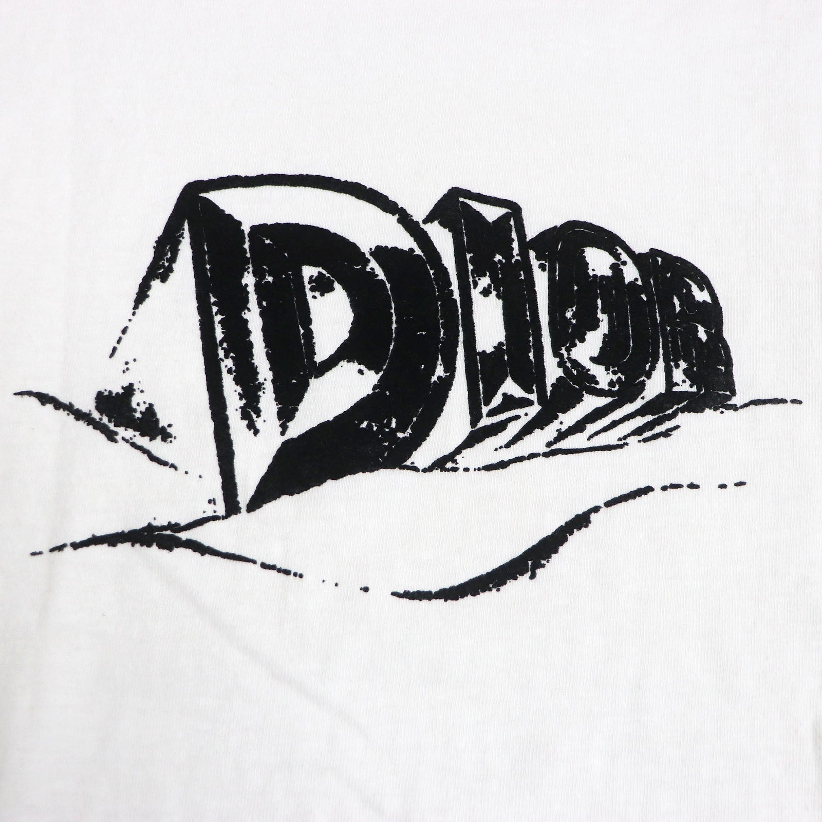 DIOR Slub Cotton Crew Neck T-Shirt White XL