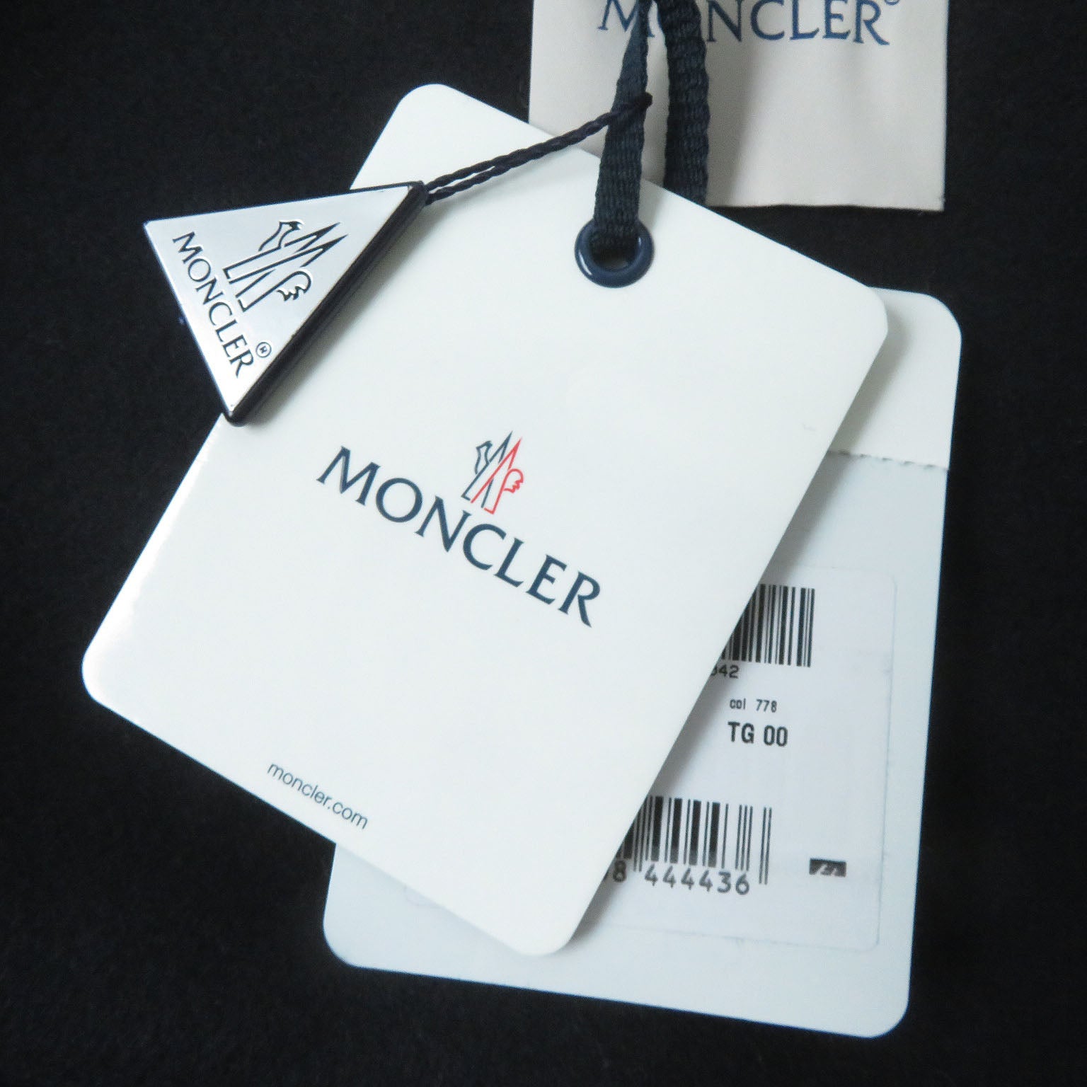 Moncler Wool Cashmere Sleeve Down Jacket Navy Women