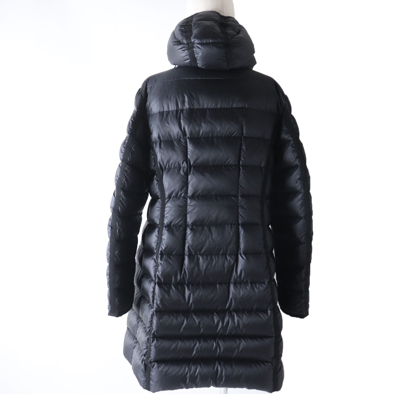 Moncler HERMINE Nylon Down Coat Black Women