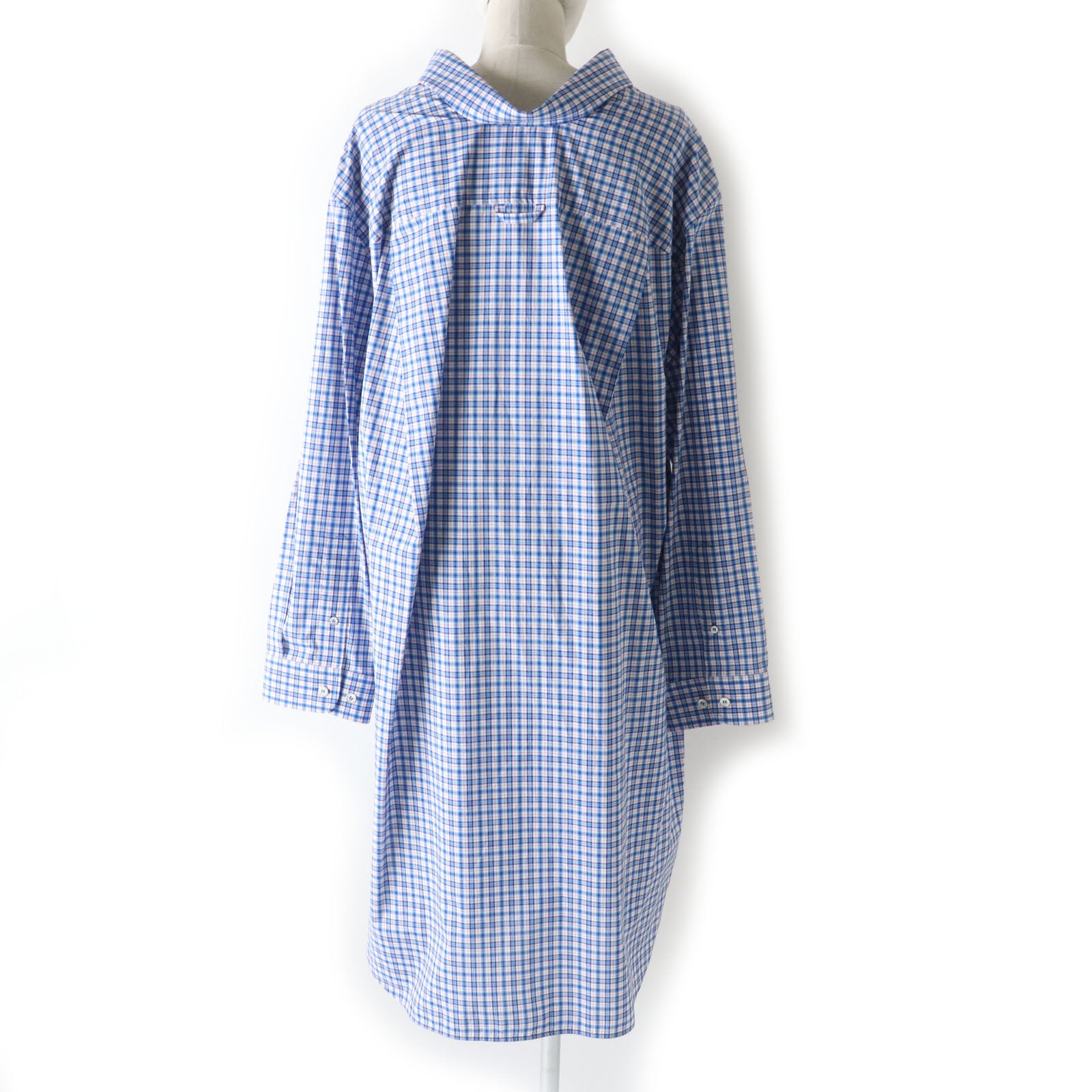 Balenciaga Cotton Wing Collar Oversized Shirt Dress