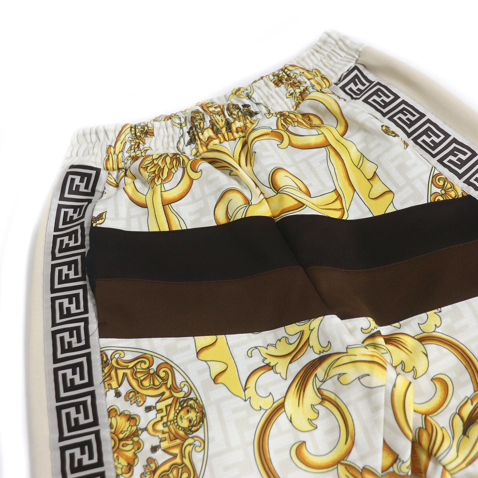 Fendi Versace 2WAY Sweatpants Shorts Light Beige S