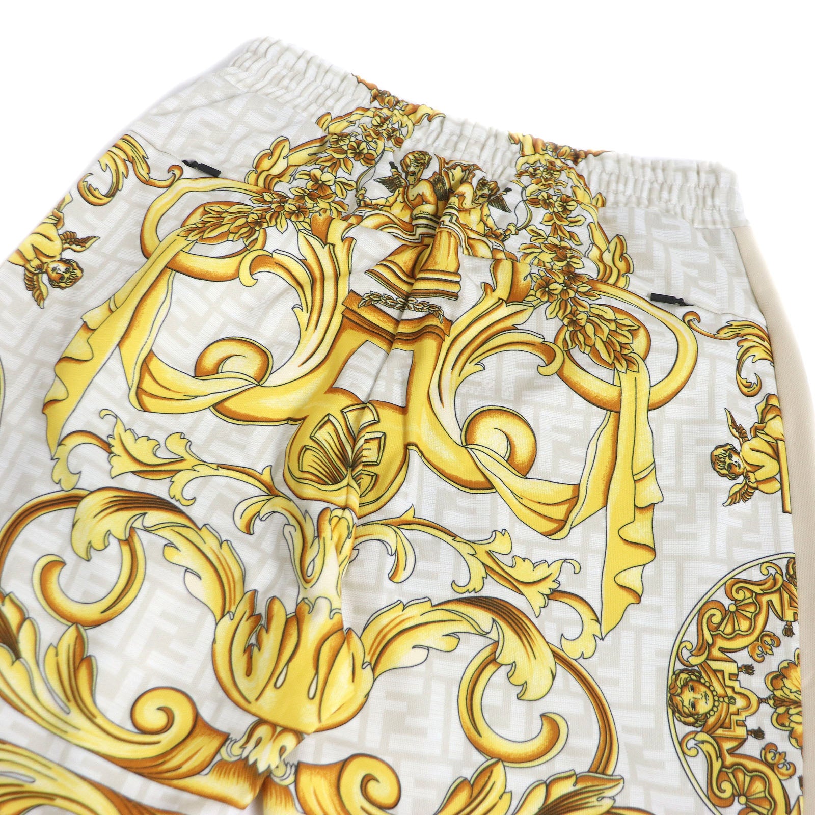 Fendi Versace 2WAY Sweatpants Shorts Light Beige S