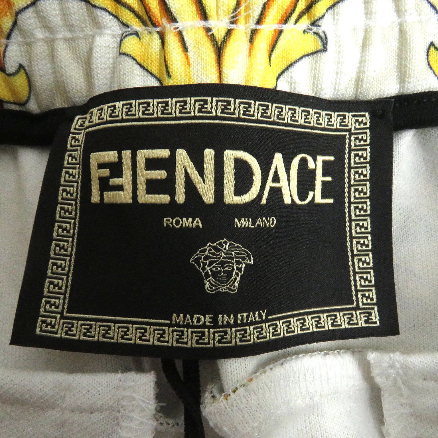 Fendi Versace 2WAY Sweatpants Shorts Light Beige S