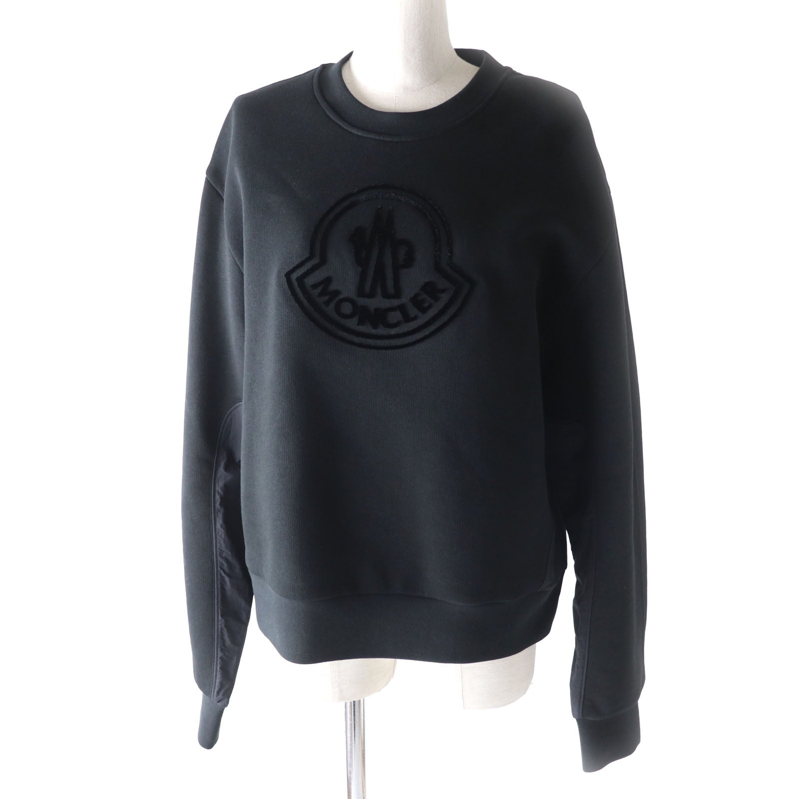 Moncler Cotton Logo Sweatshirt Black L