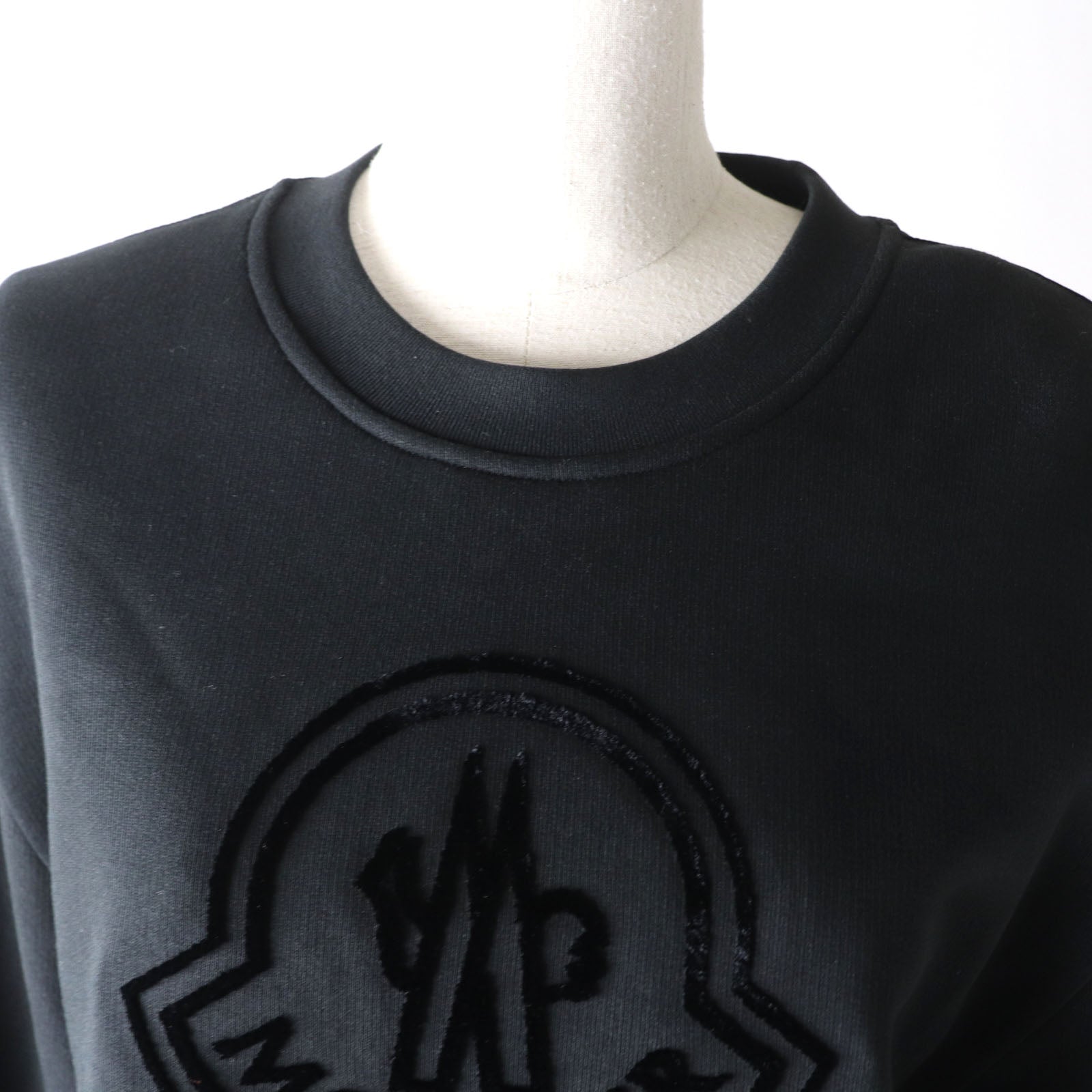 Moncler Cotton Logo Sweatshirt Black L