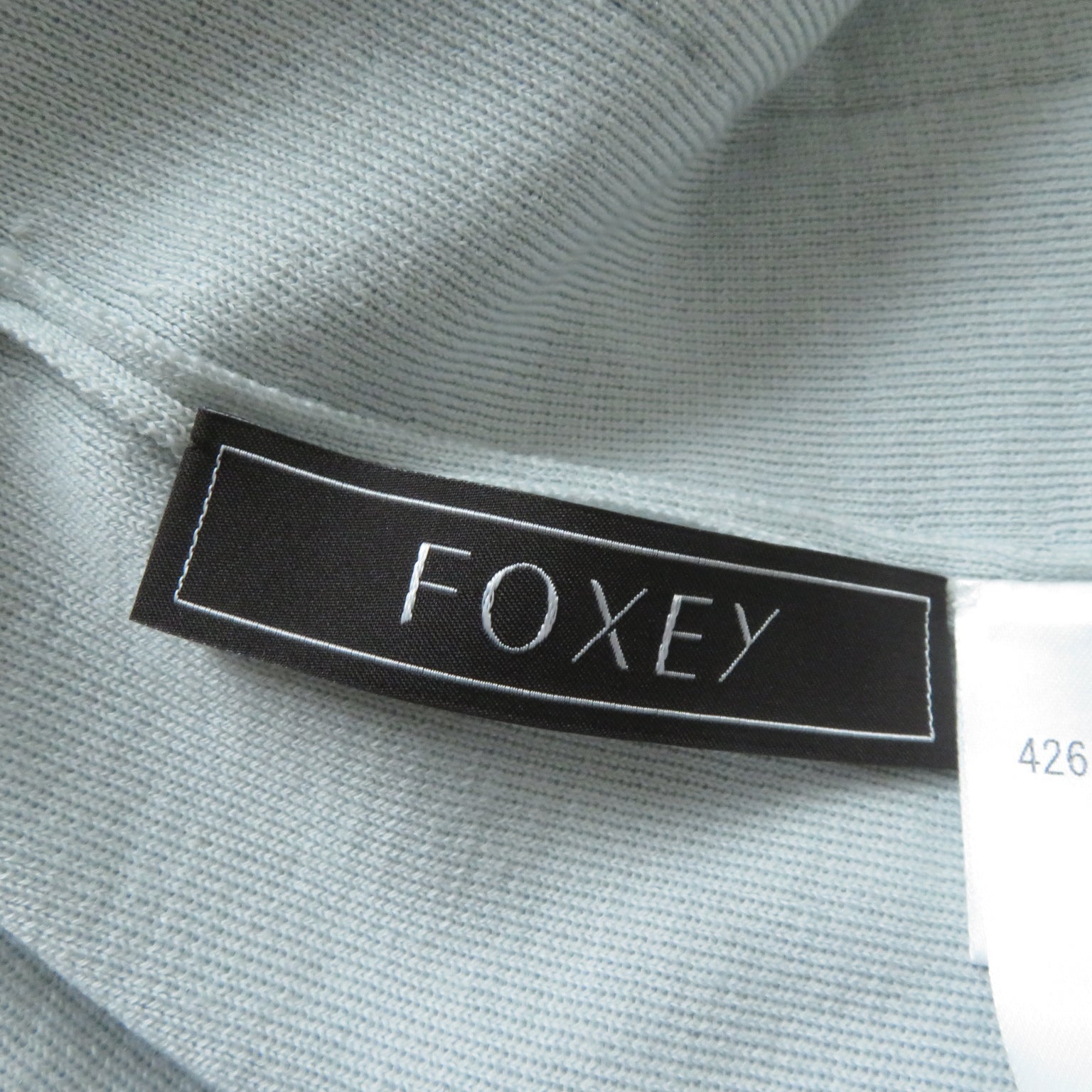 FOXEY Lucca Wool Logo Embroidered Long Cardigan