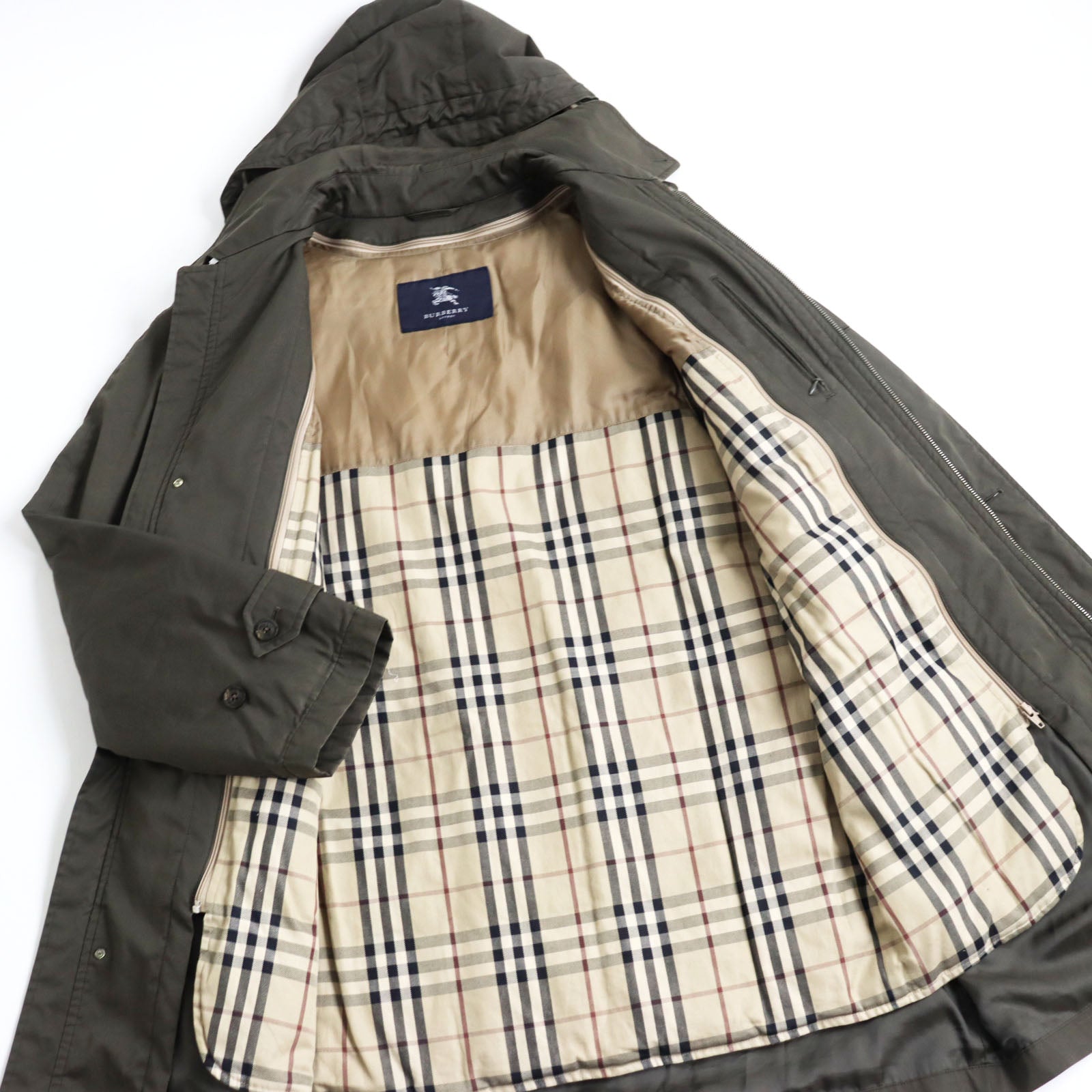 Burberry 2WAY Coat with Down Liner, Brown, L