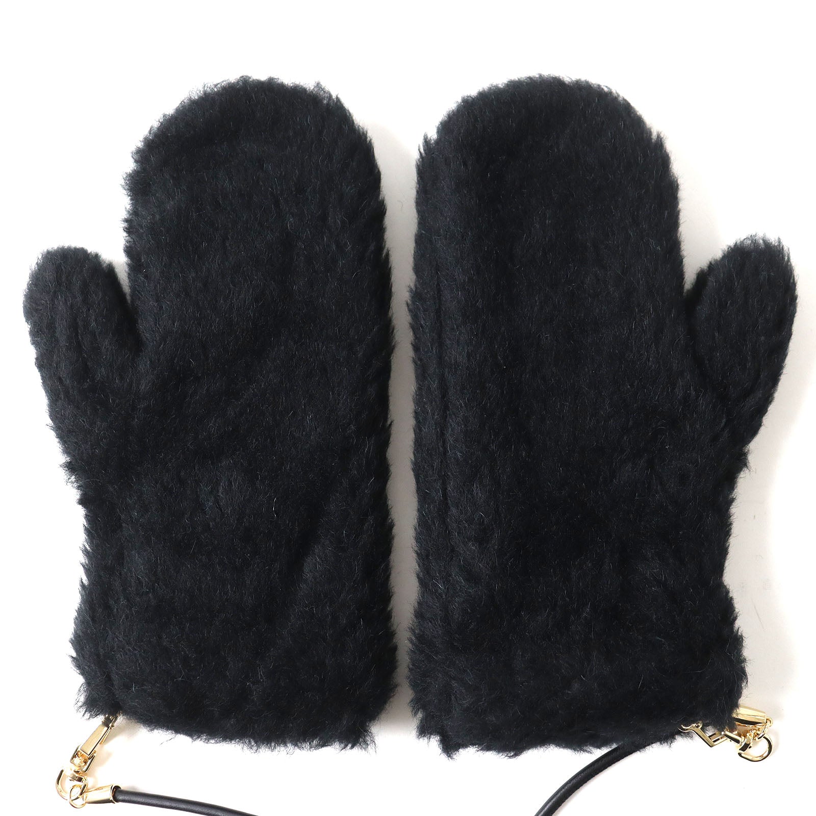 Max Mara Teddy Alpaca Wool Mittens Gloves ML