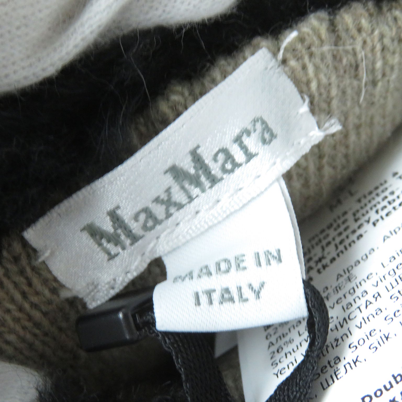 Max Mara Teddy Alpaca Wool Mittens Gloves ML