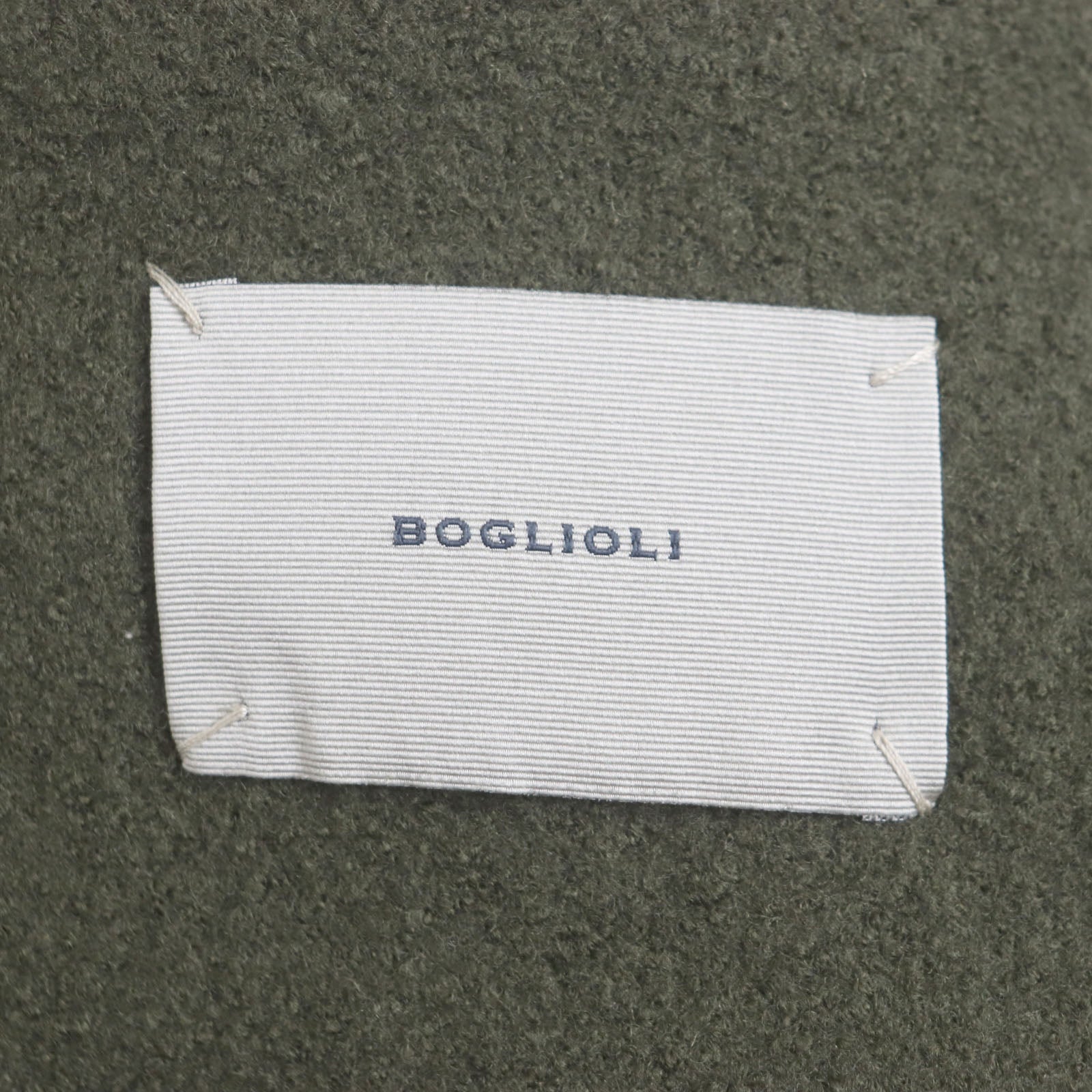 BOGLIOLI Wool Pea Coat Khaki 48 Italy