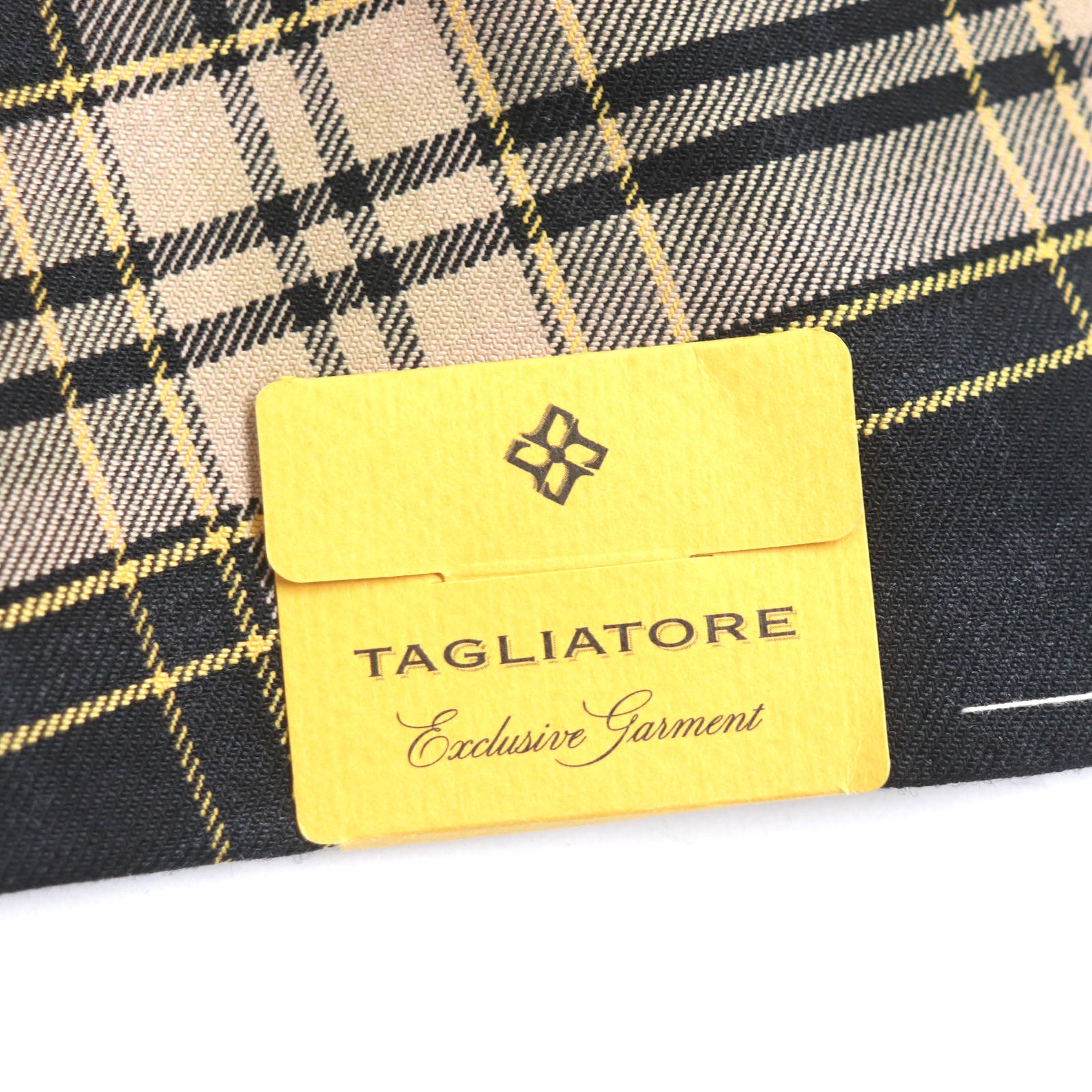 TAGLIATORE Madras Check Tailored Jacket Beige/Black