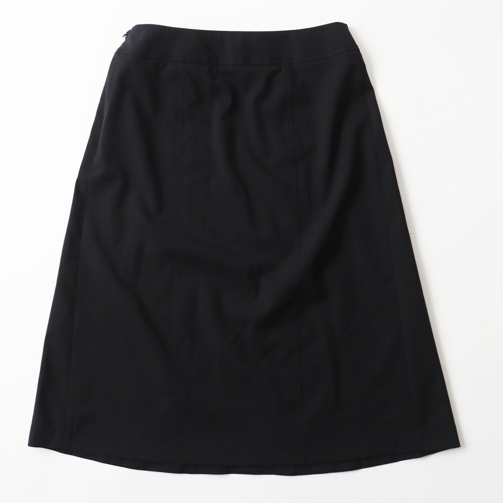 Hermes Wool Chaine d'Ancre Skirt Black