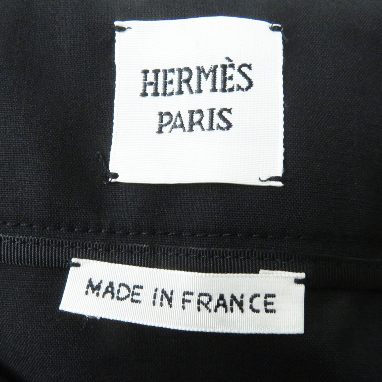 Hermes Wool Chaine d'Ancre Skirt Black