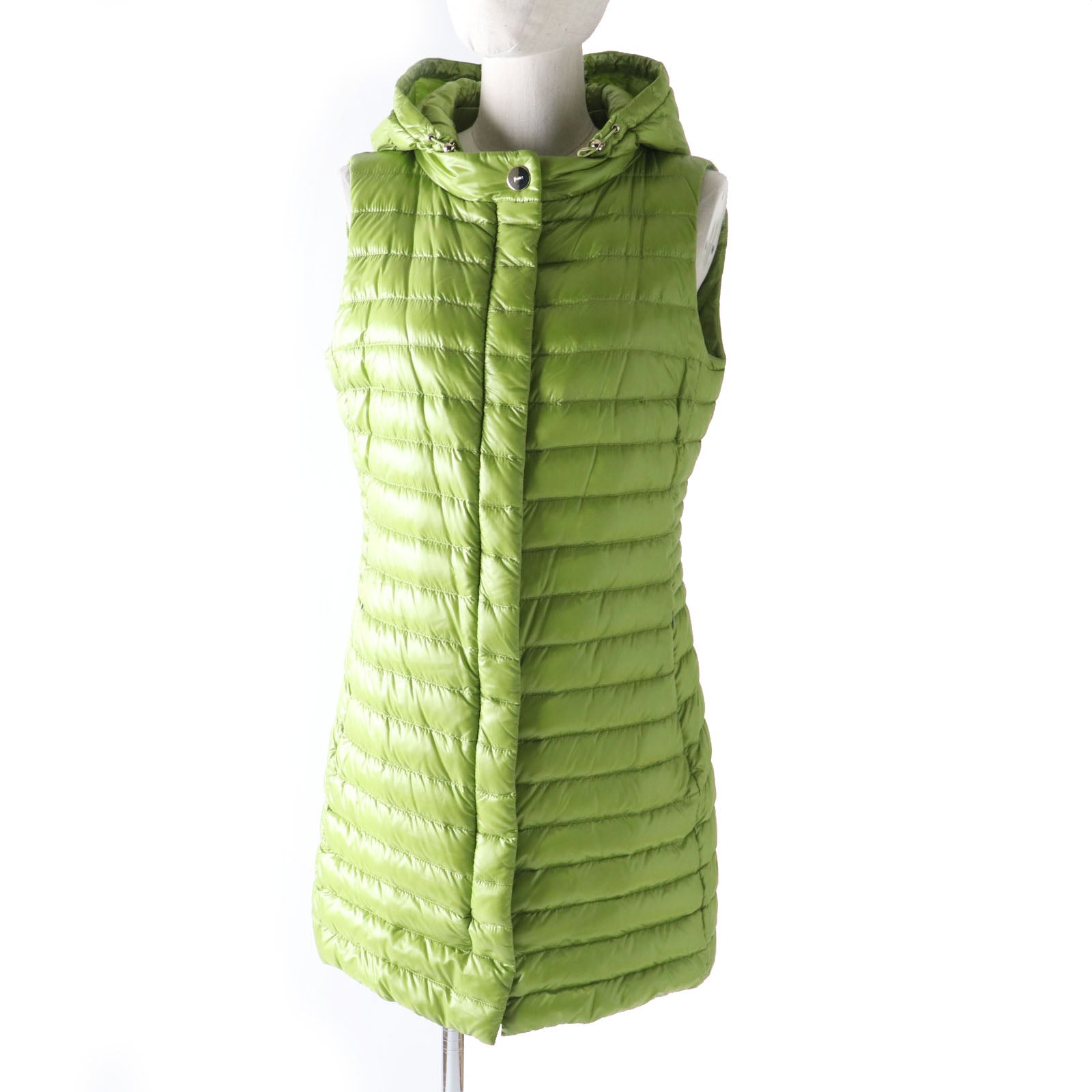 Herno Nylon Hooded Long Down Vest Women