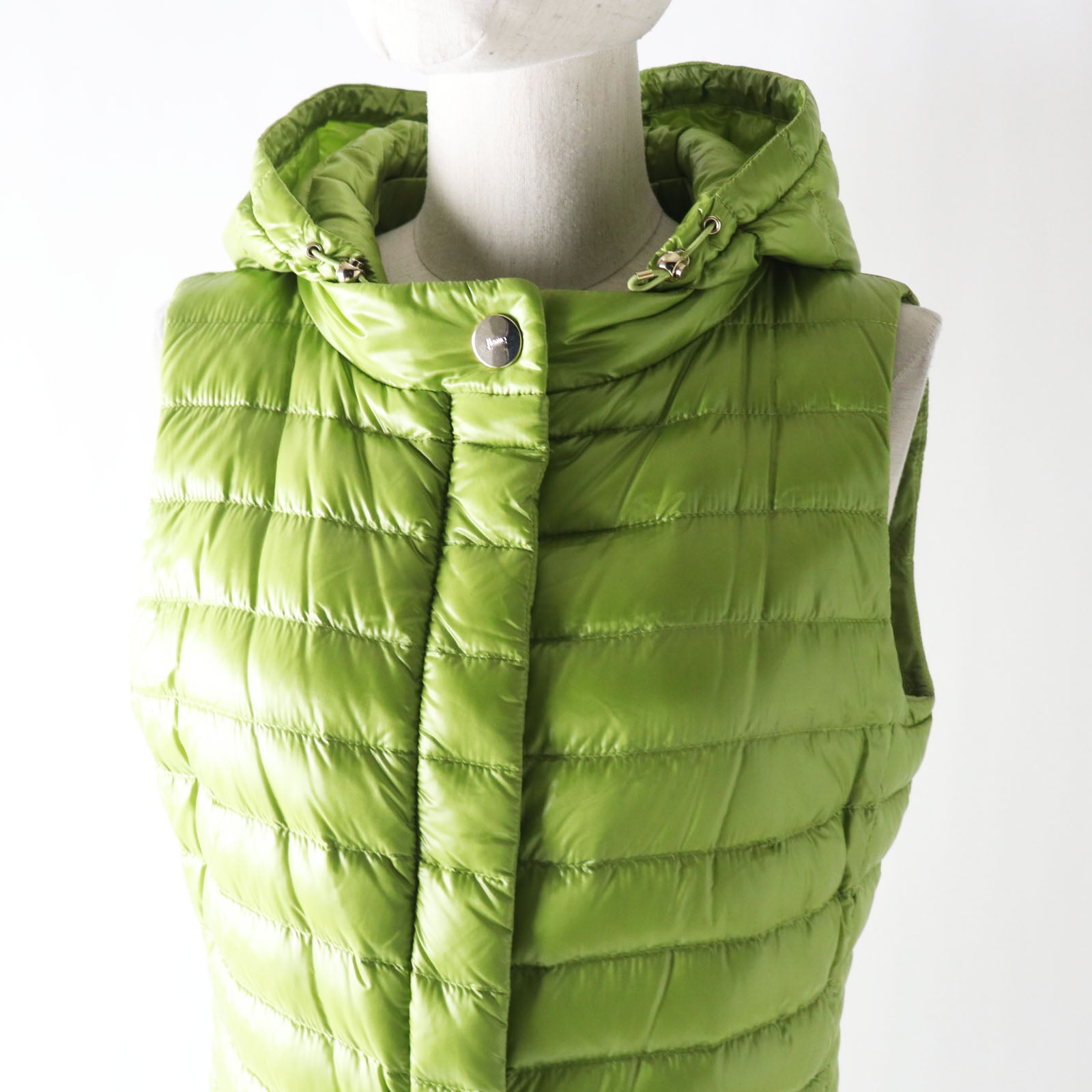 Herno Nylon Hooded Long Down Vest Women