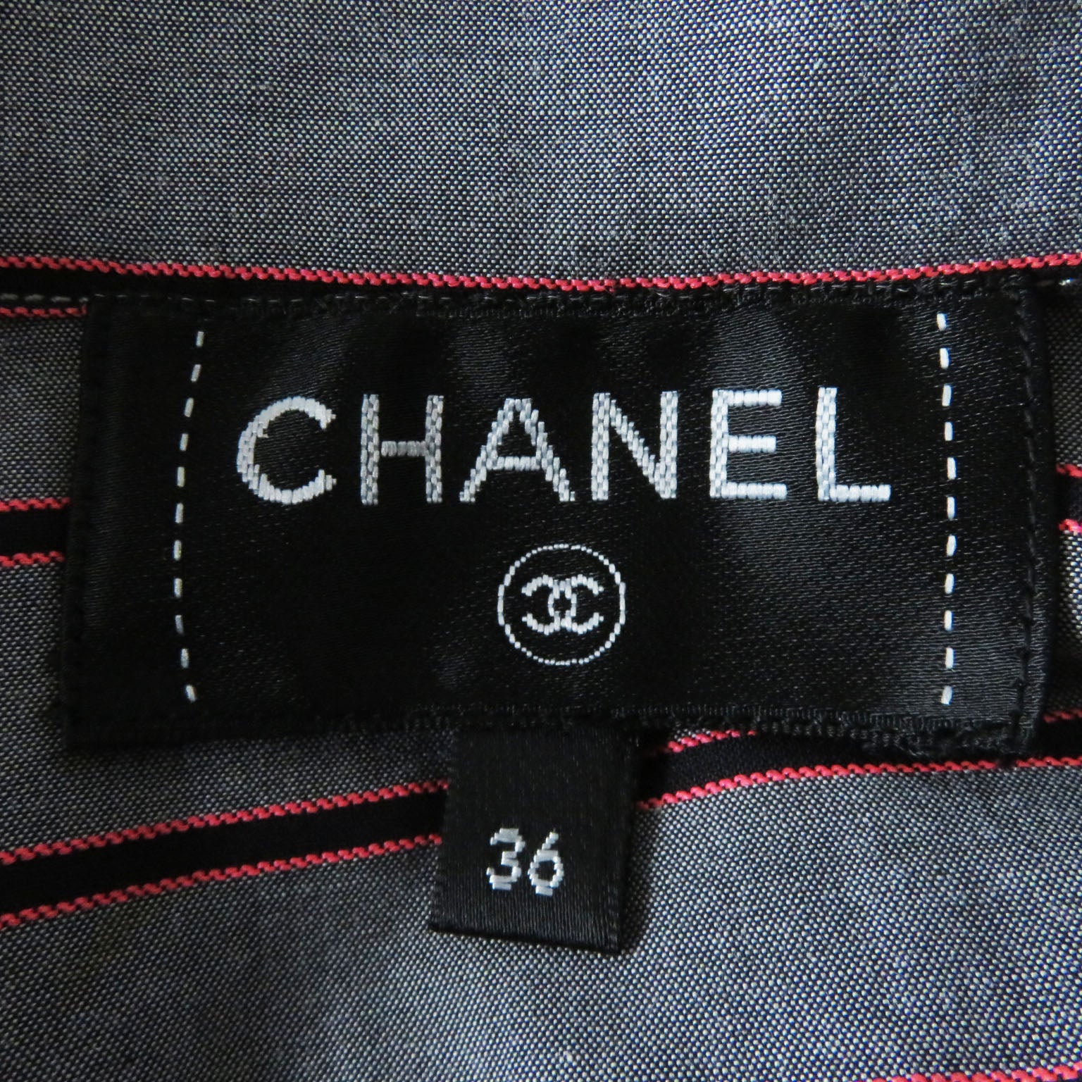 Chanel Long Sleeve Shirt P73409 Gray/Pink/Black