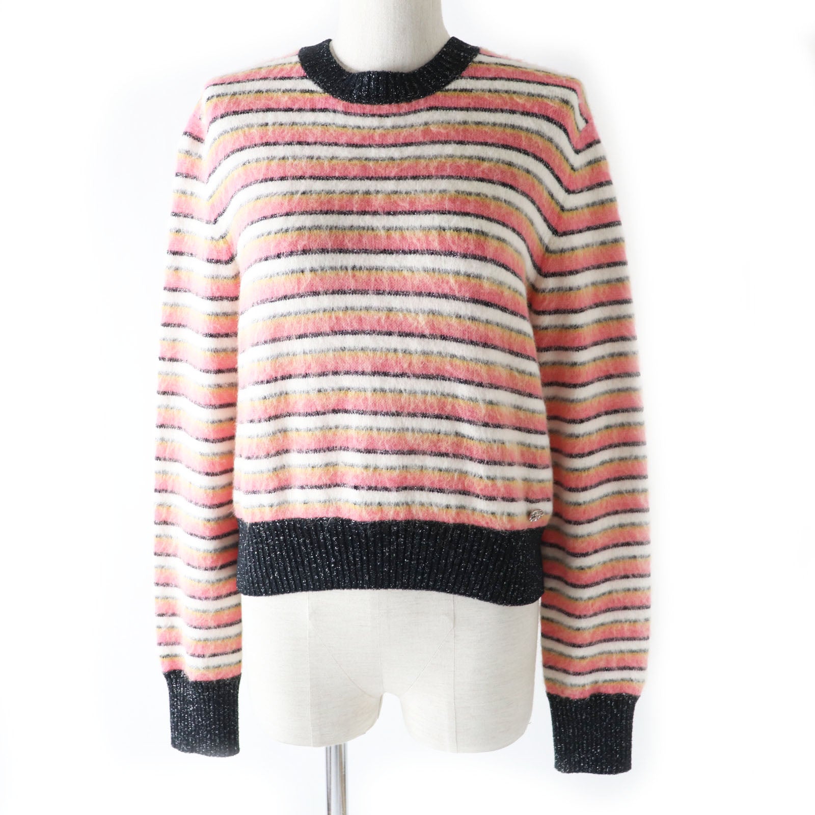 Chanel Alpaca Cotton Knit Pullover 38 Women