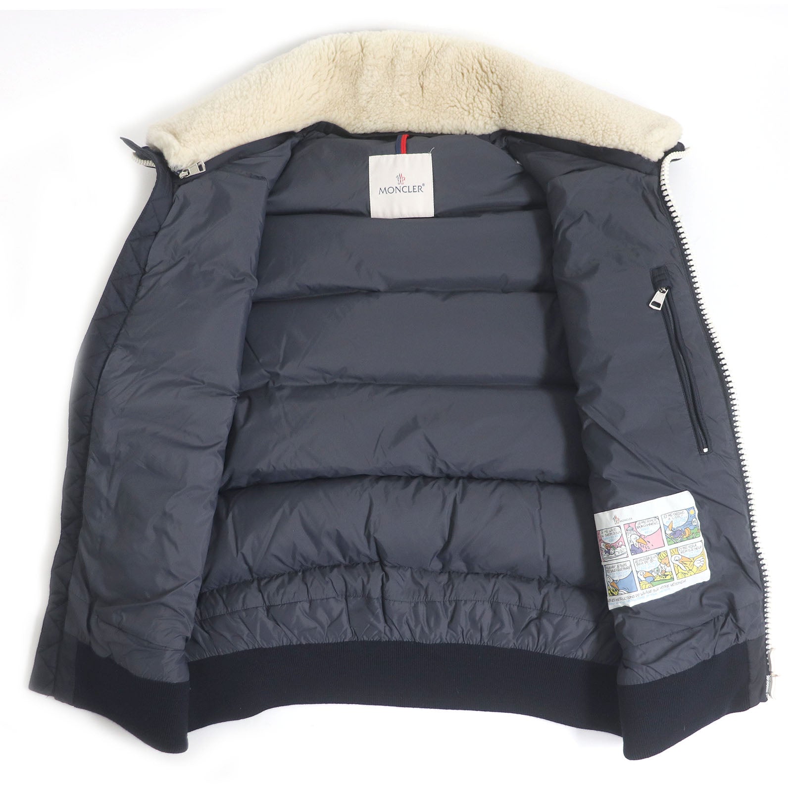 Moncler AUBE GILET Nylon Down Vest Navy