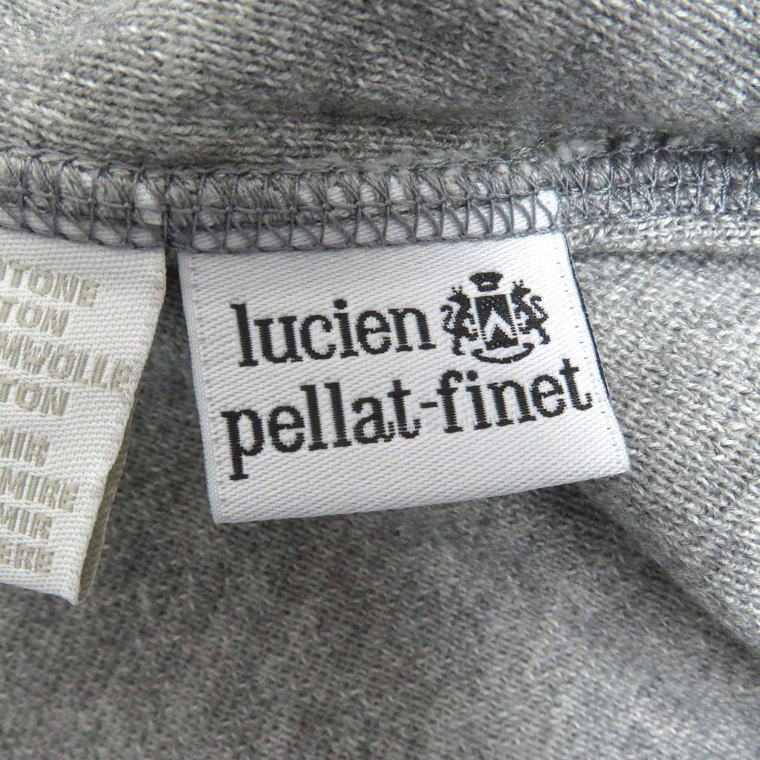 Lucien Pellat-Finet Skull Zip-Up Knit Hoodie Gray M