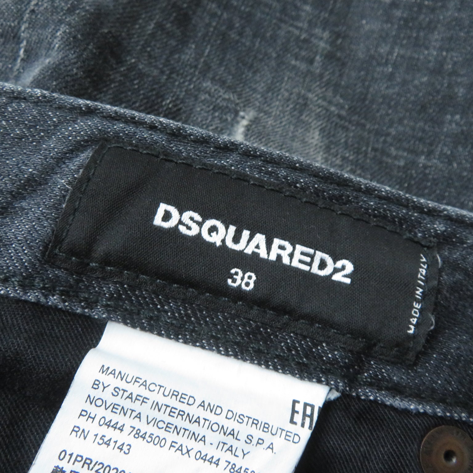 DSQUARED2 Black Denim Pants Women