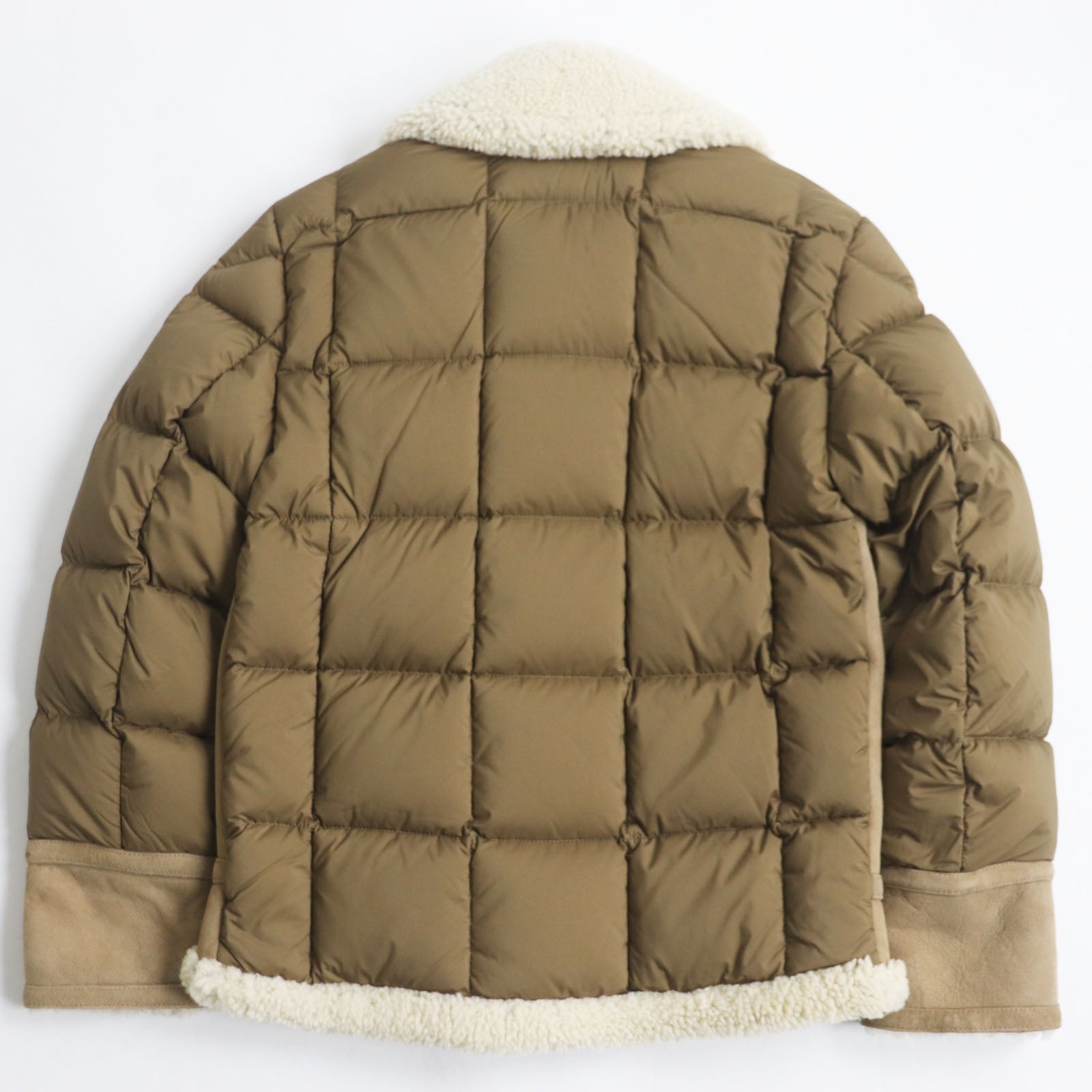 Moncler CURVAL Mouton Nylon Down Jacket Brown