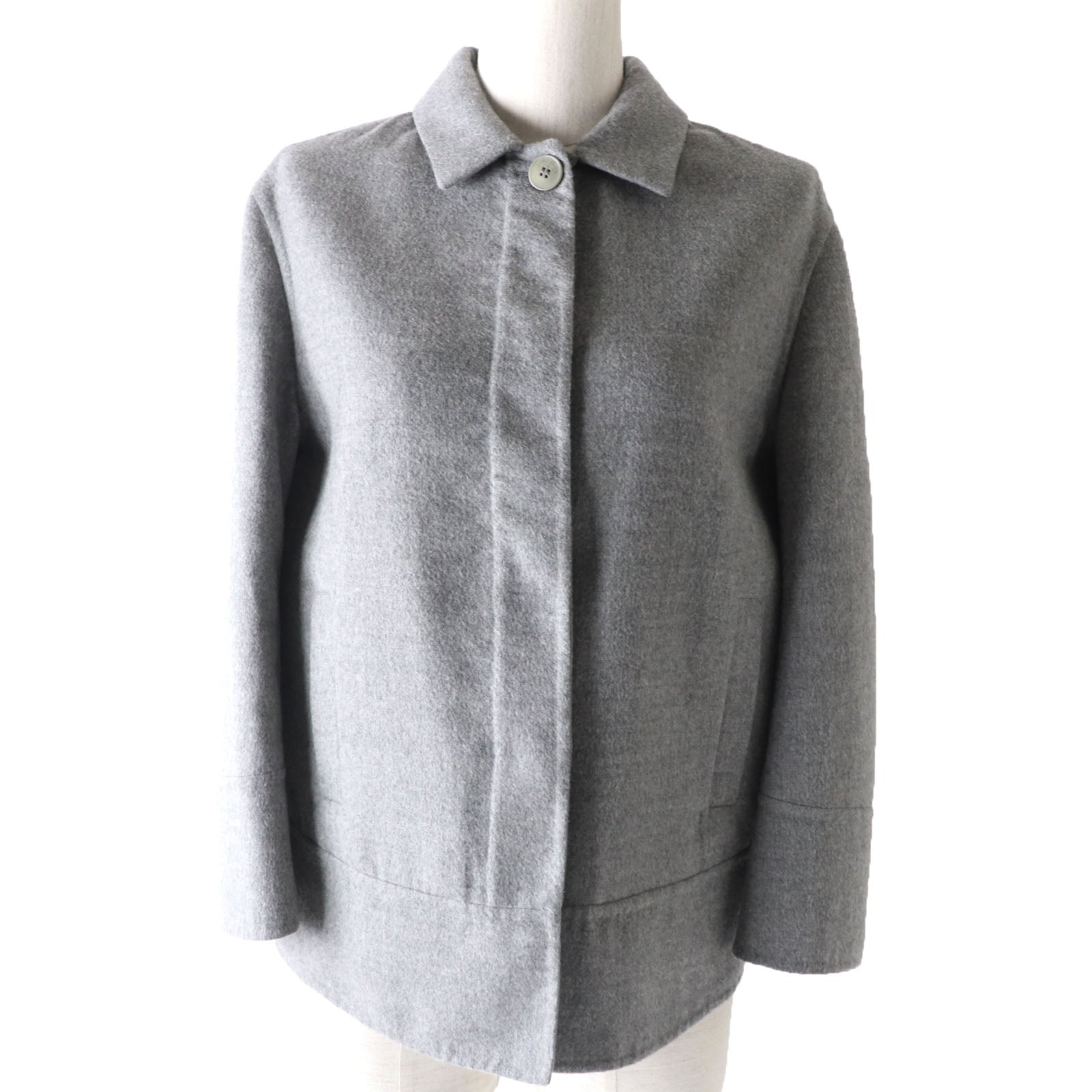 Loro Piana Cashmere Tailored Jacket Gray Women