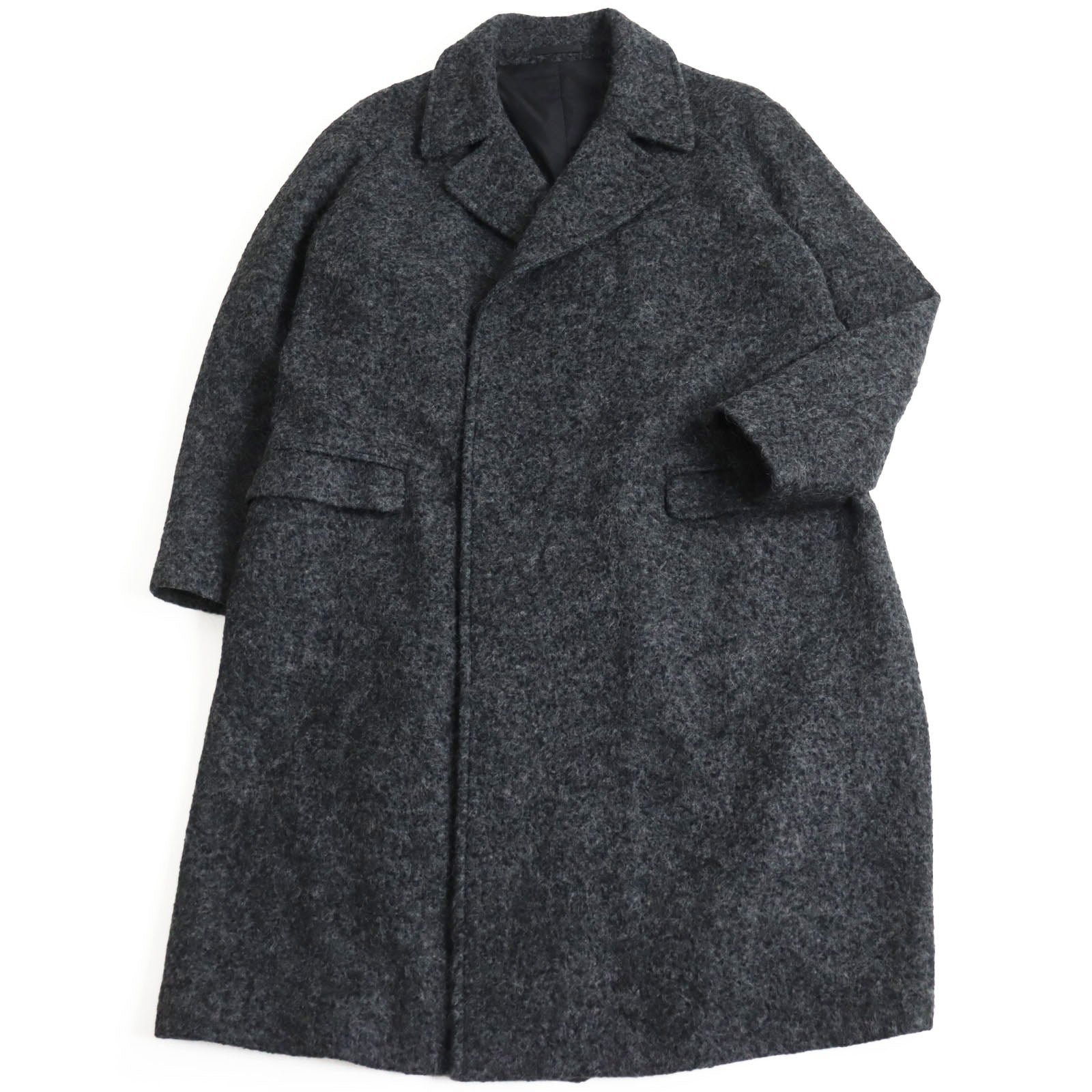 Giorgio Armani Alpaca Wool Coat Gray 60