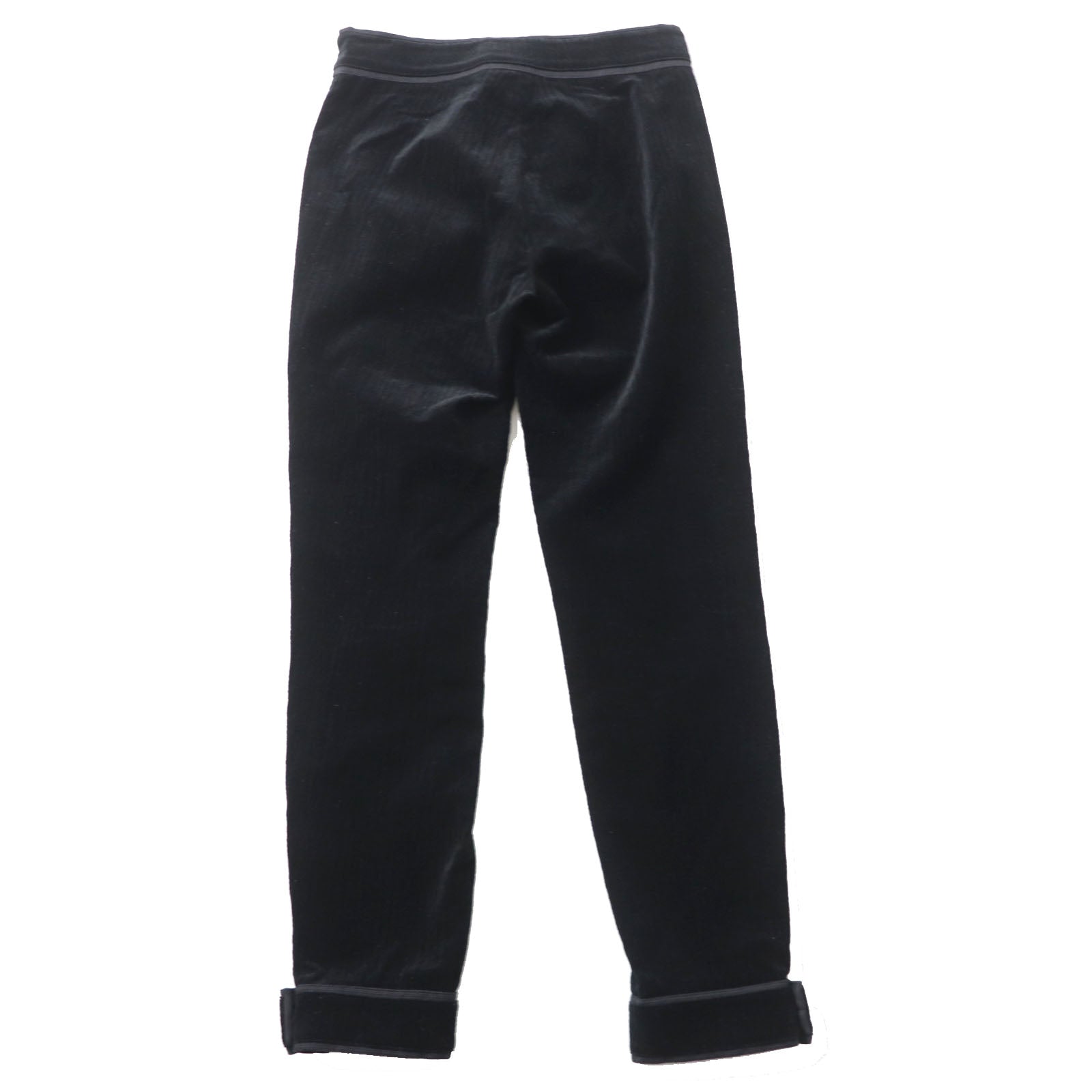 Chanel Velour Pants Black 34 Women