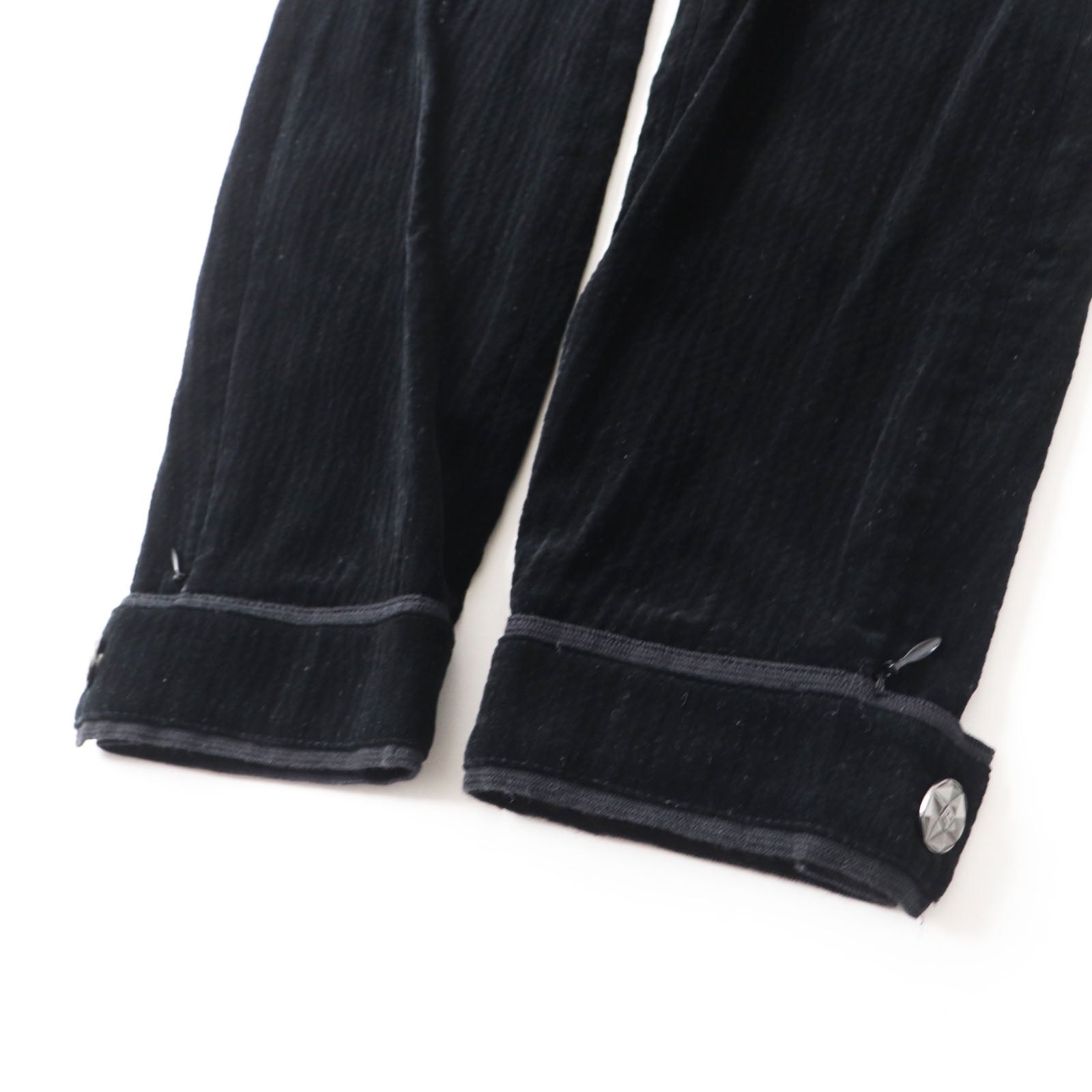 Chanel Velour Pants Black 34 Women