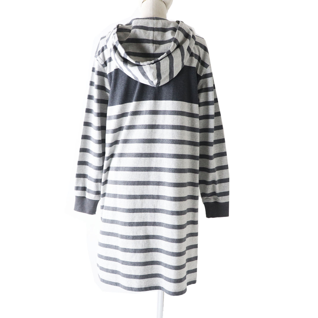 Hermes Cotton Hoody Dress Gray 34