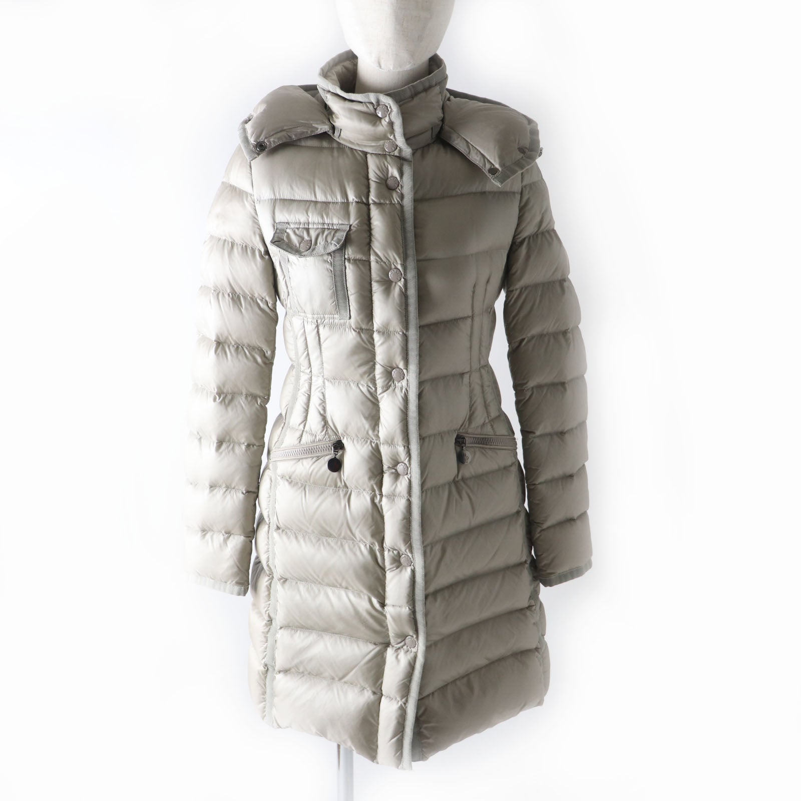 Moncler HERMINE Nylon Hooded Down Coat