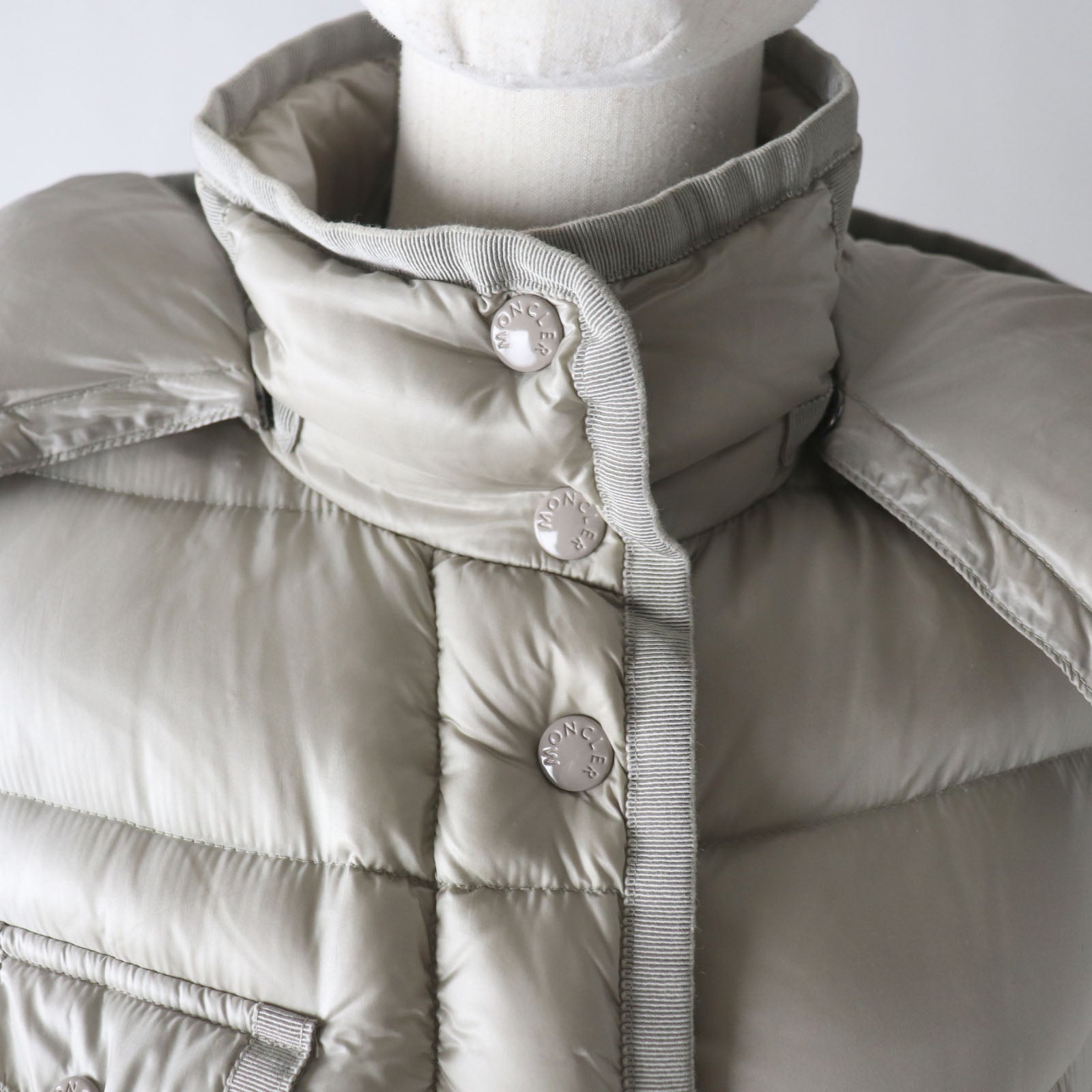 Moncler HERMINE Nylon Hooded Down Coat